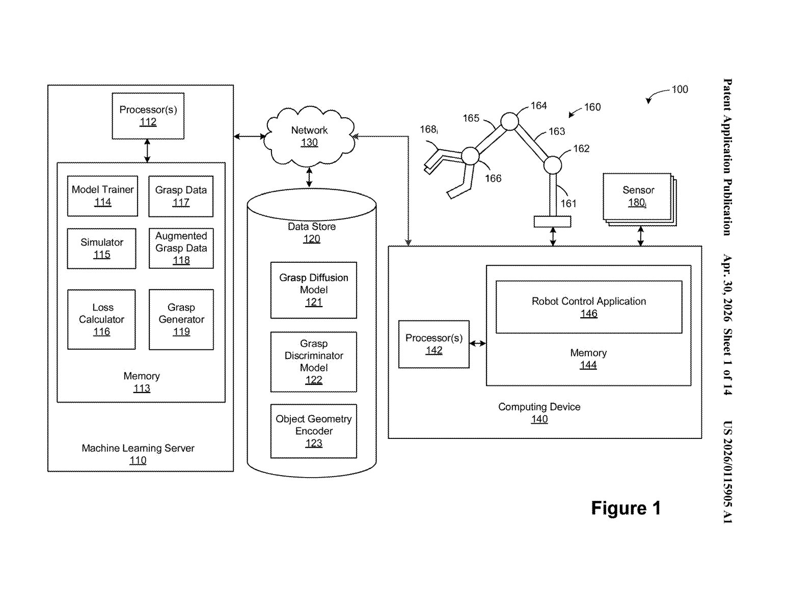 Nvidia Patent: Diffusion AI for Robot Grasping Explained — figure from US 2026/0115905 A1