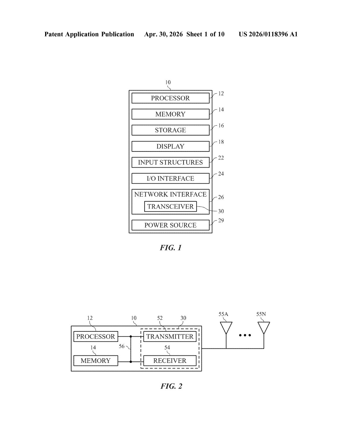 Apple Patent: RF Power Detection via Digital Counting — figure from US 2026/0118396 A1