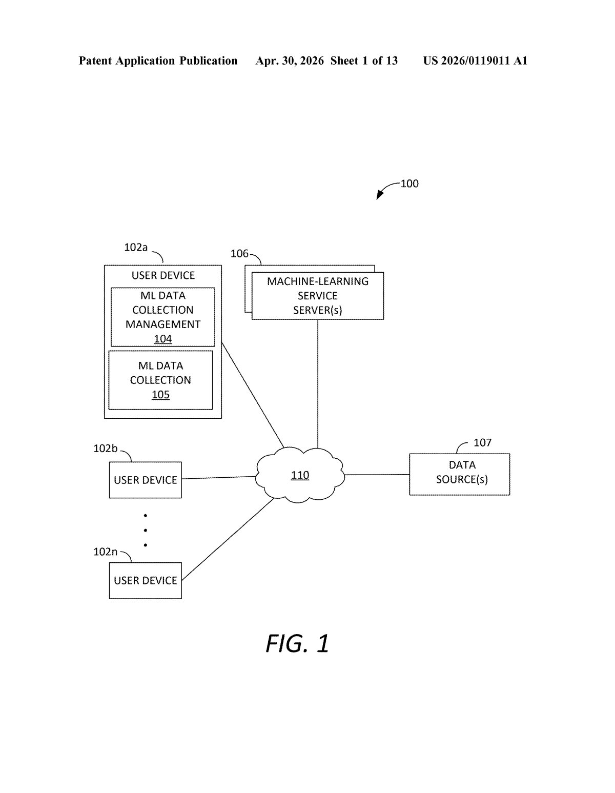 Microsoft Patent: Windows AI Data Collection Toggle — figure from US 2026/0119011 A1