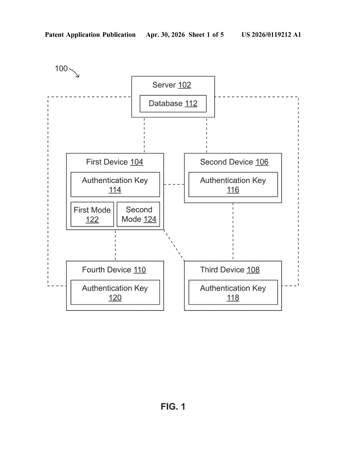 Apple Patent: Cross-Account Content Sharing Between Devices — figure from US 2026/0119212 A1