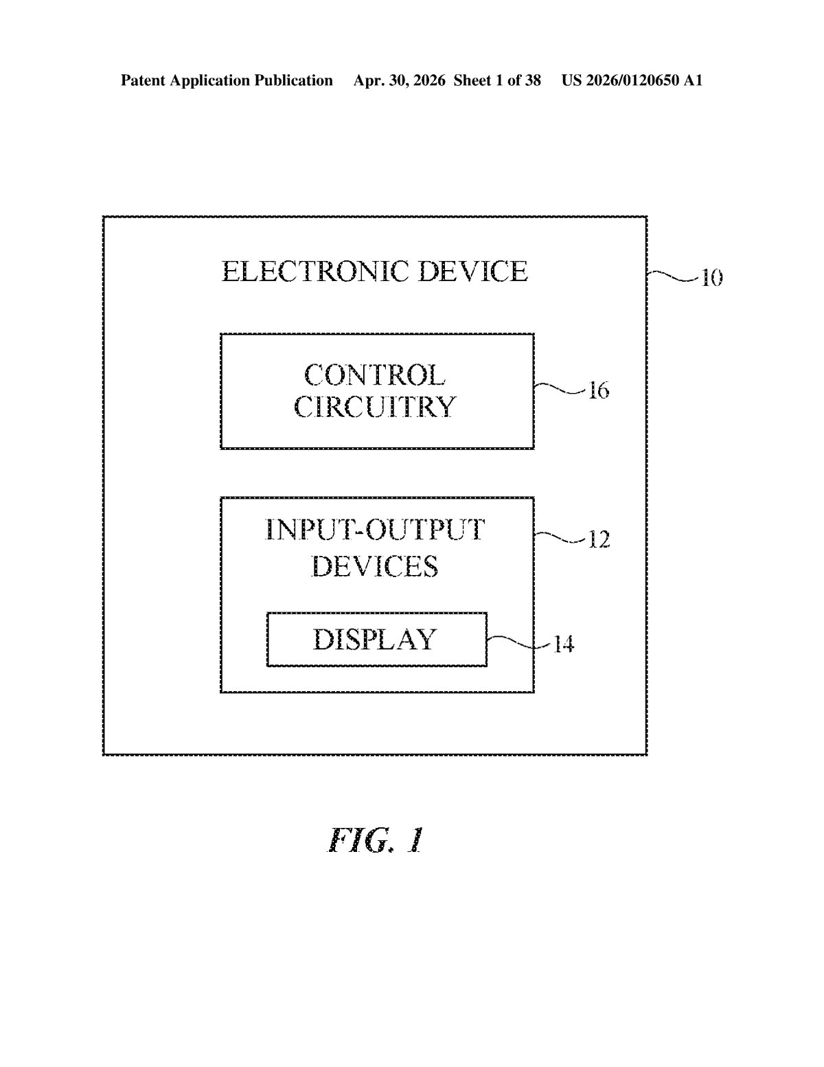 Apple Patent: Hybrid Silicon-Oxide Display Gate Driver — figure from US 2026/0120650 A1
