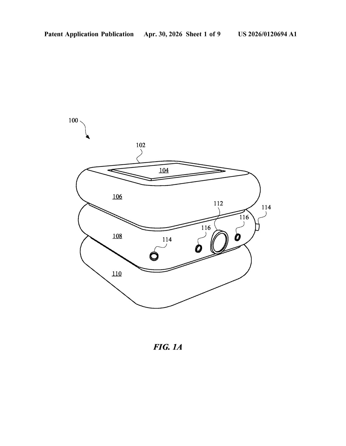 Google Patent: Self-Navigating Smart Display Device — figure from US 2026/0120694 A1