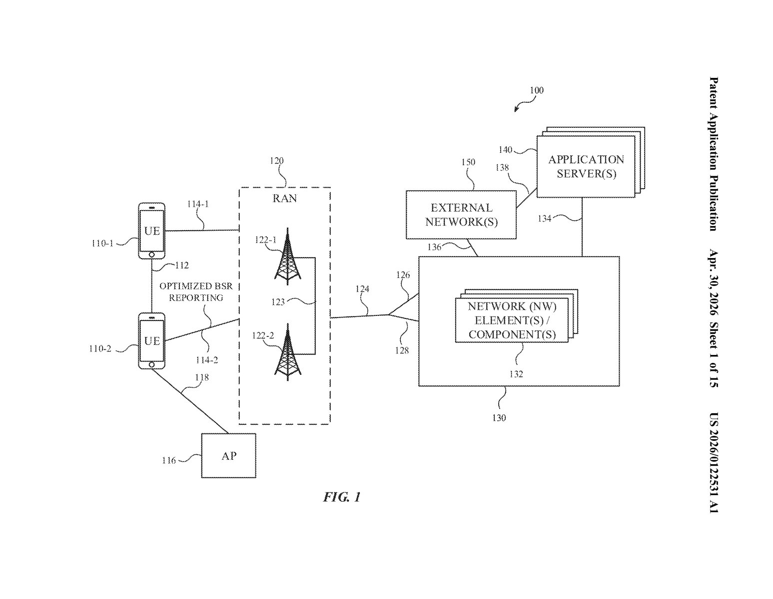 Apple Patent: Inflated Buffer Reports for Faster 5G Speeds — figure from US 2026/0122531 A1