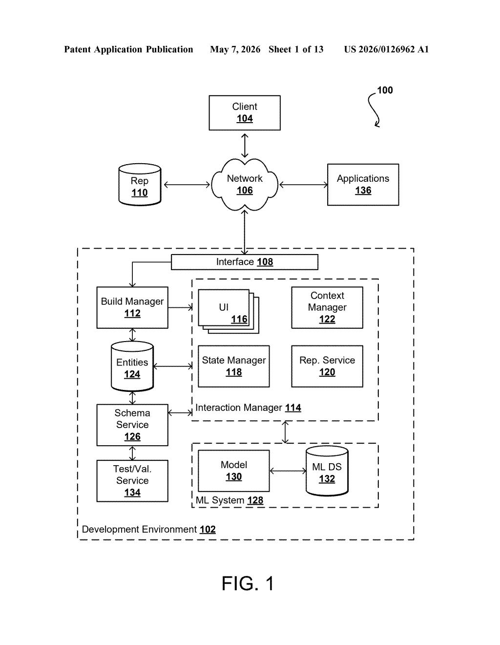 Amazon Patent: Multi-Modal App Builder UI Sync — figure from US 2026/0126962 A1