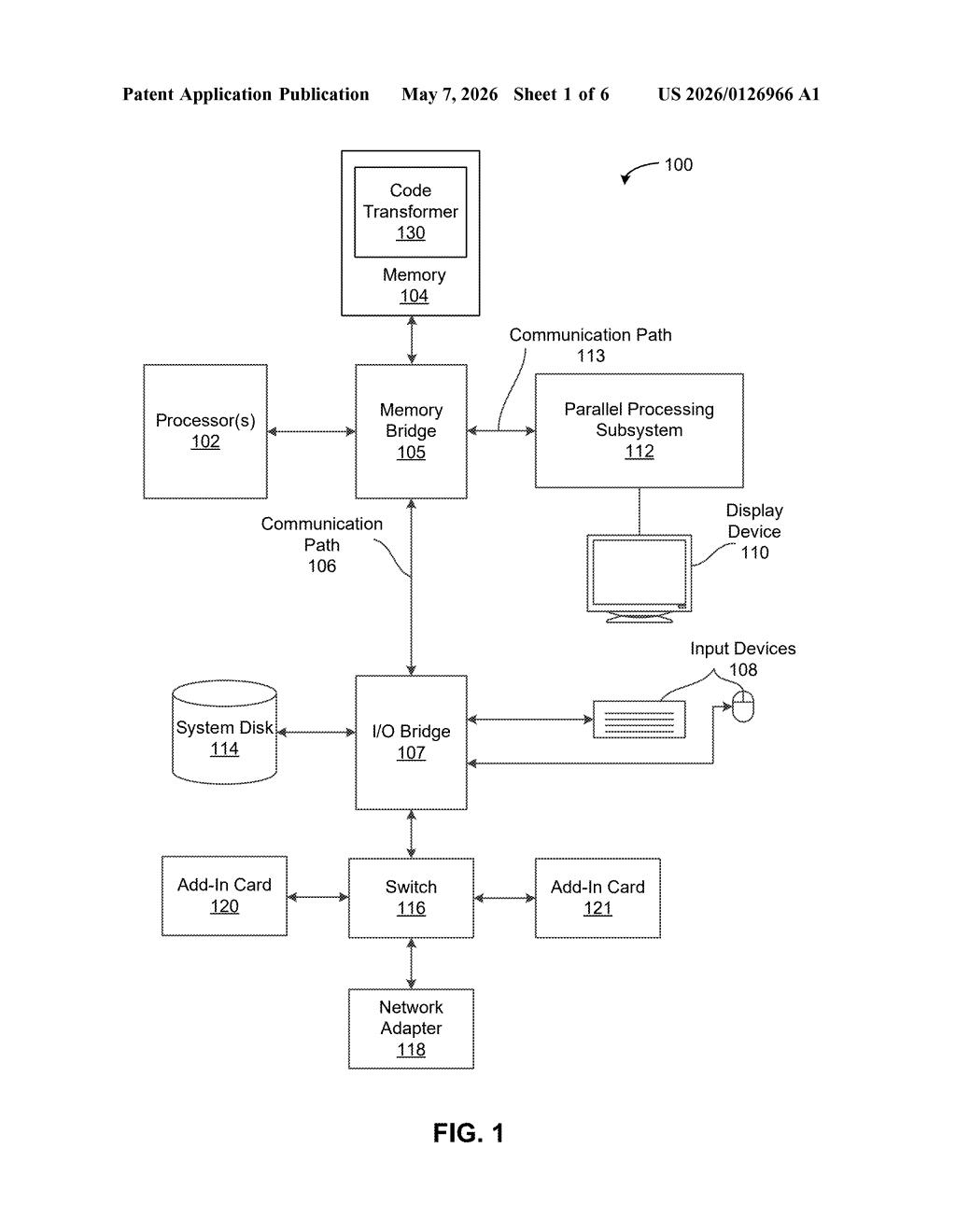 Nvidia Patent: Three-AI-Agent System for Modifying Code — figure from US 2026/0126966 A1