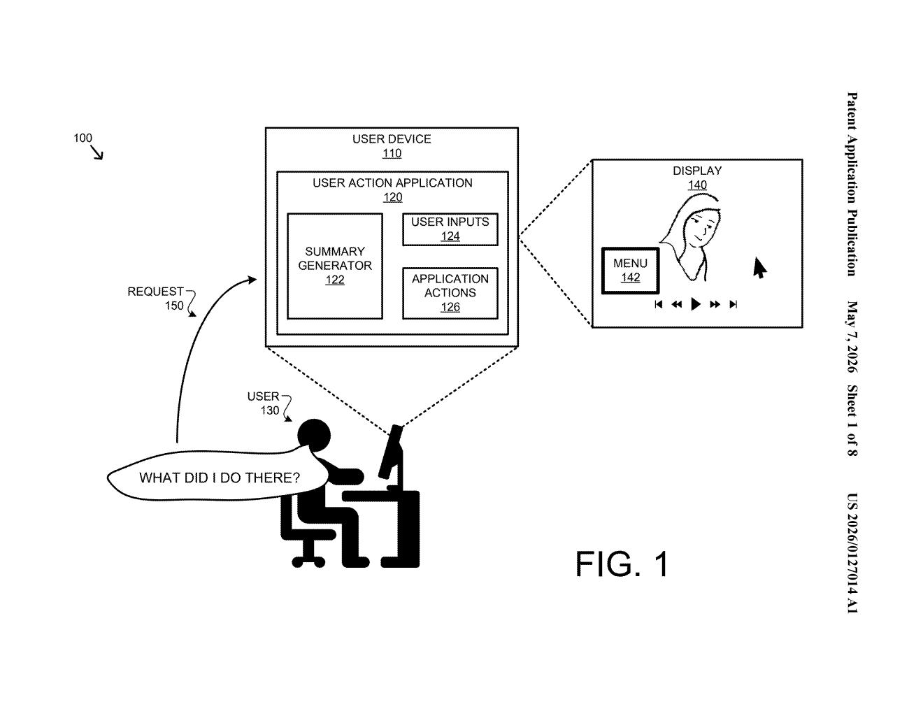 Google Patent: Explaining Accidental Inputs on Devices — figure from US 2026/0127014 A1