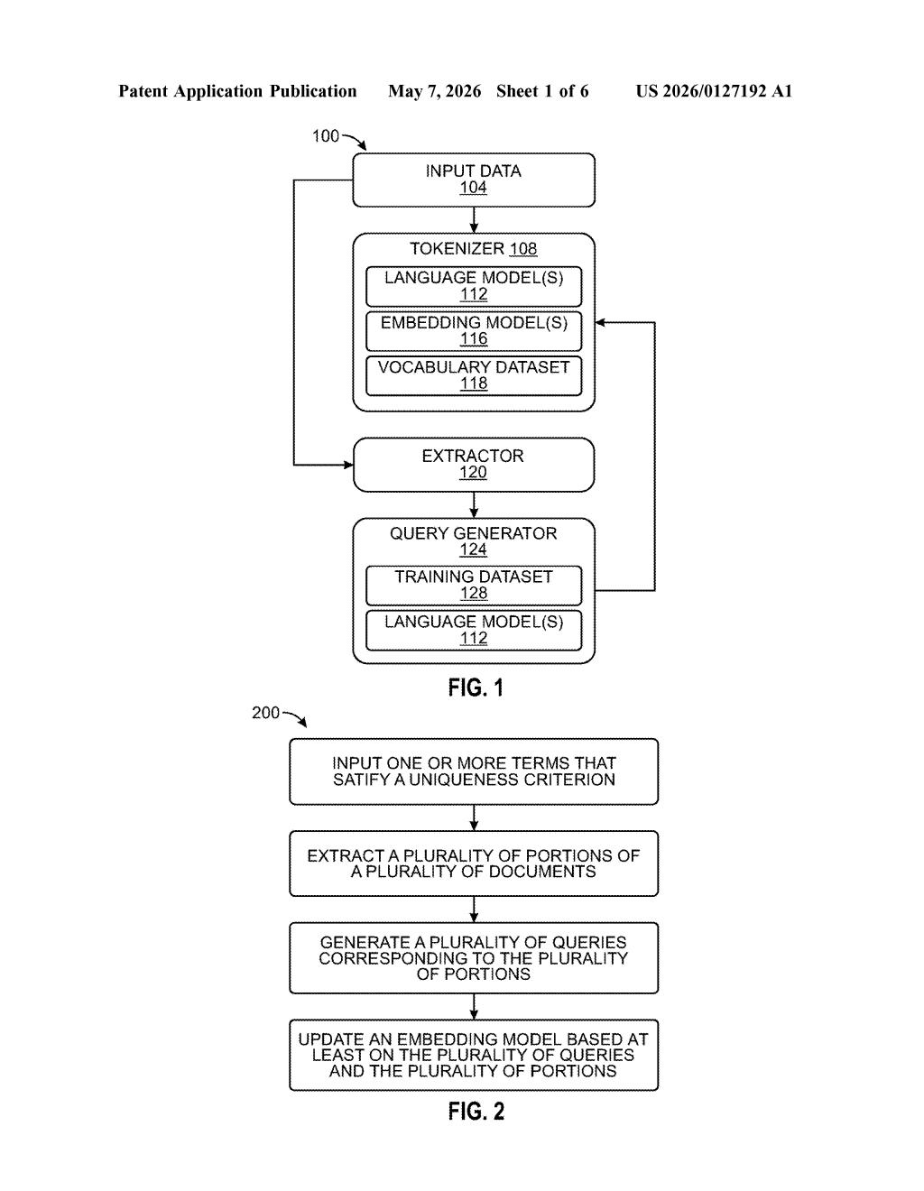 Nvidia Patent: Domain-Specific Retrieval Language Models — figure from US 2026/0127192 A1