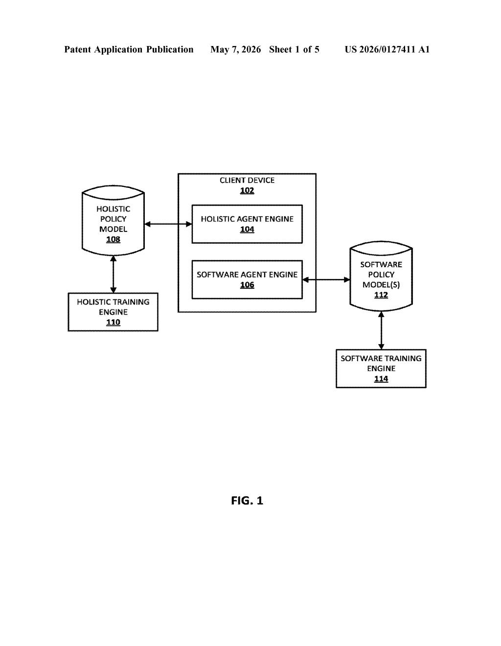 Google Patent: AI Agents That Run Your Apps for You — figure from US 2026/0127411 A1