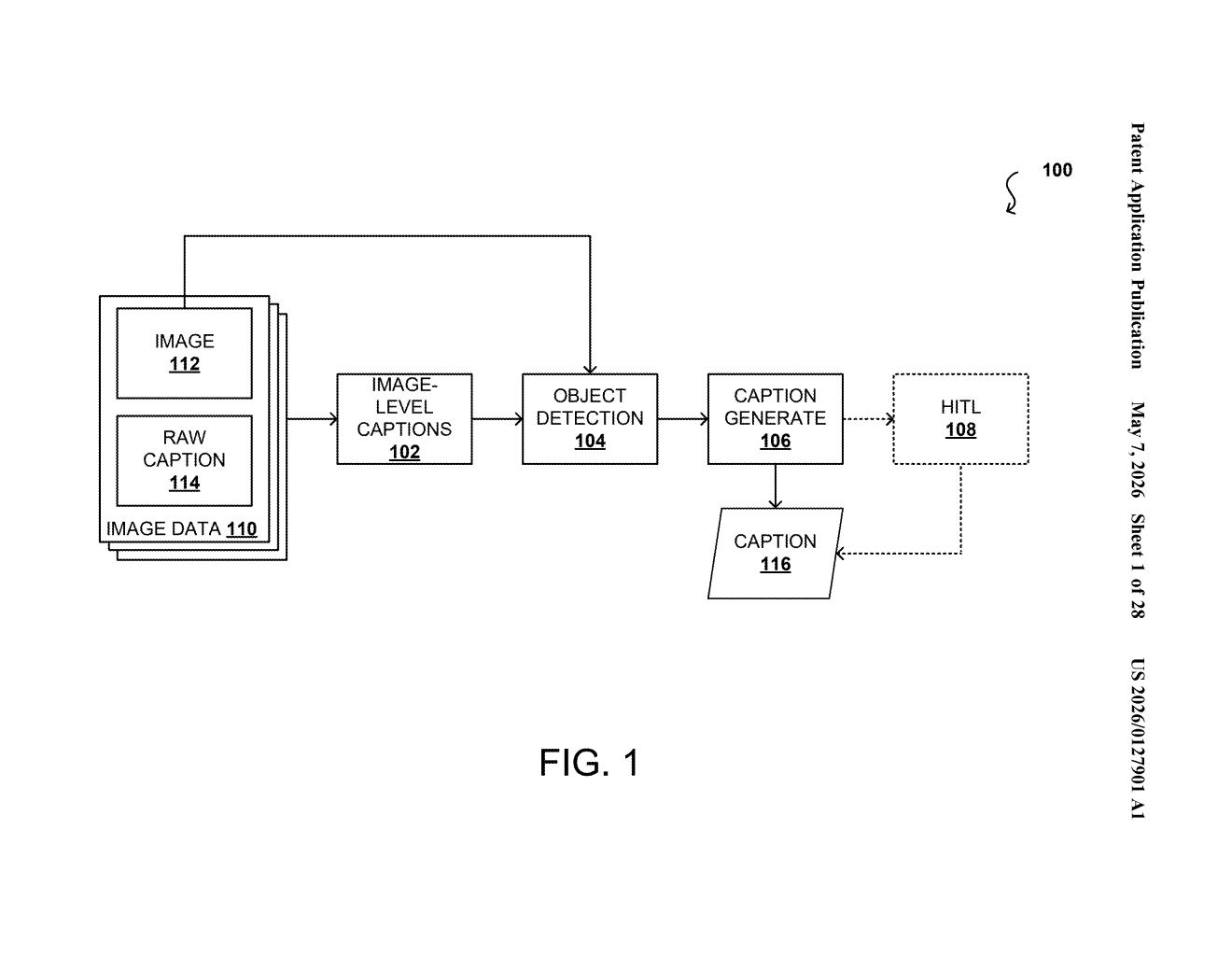 Nvidia Patent: Region-Level Image Captions With Global Context — figure from US 2026/0127901 A1