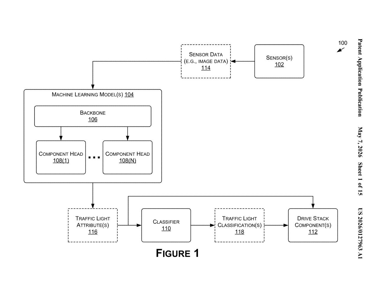 Nvidia Patent: Traffic Light AI for Self-Driving Cars — figure from US 2026/0127963 A1