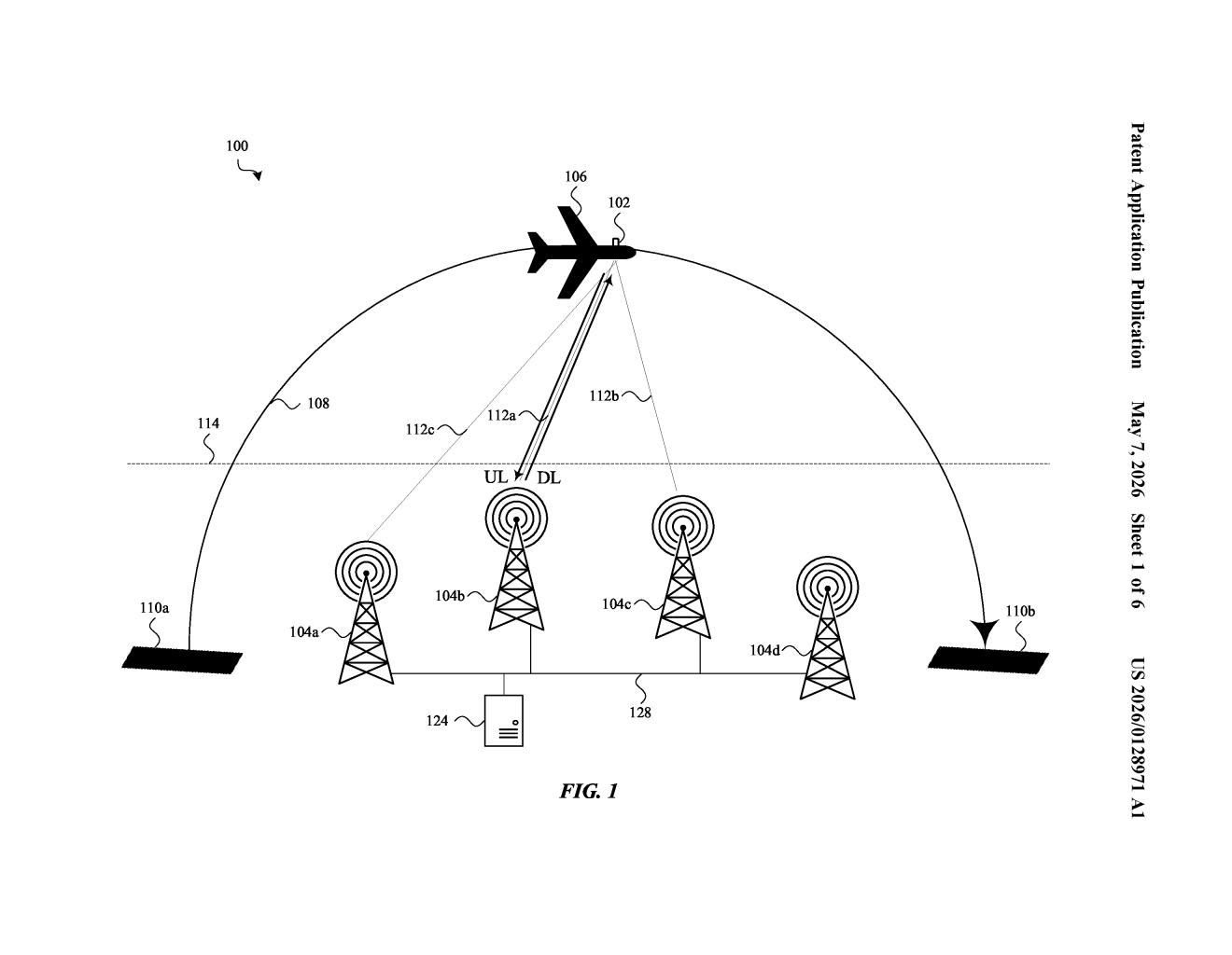 Apple Patent: Air-to-Ground 5G Radio Link Monitoring — figure from US 2026/0128971 A1