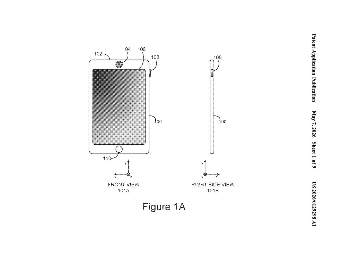 Google Patent: Shutterless Camera Zoom FOV Correction — figure from US 2026/0129298 A1