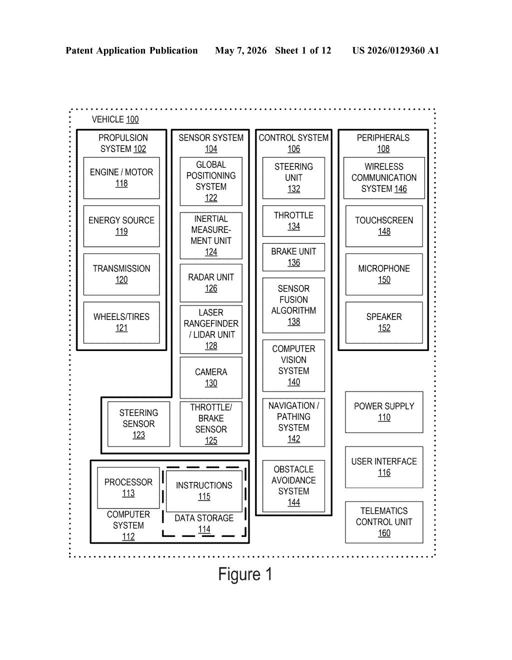 Waymo Patent: Microphones Help Self-Driving Cars Hear Sirens — figure from US 2026/0129360 A1