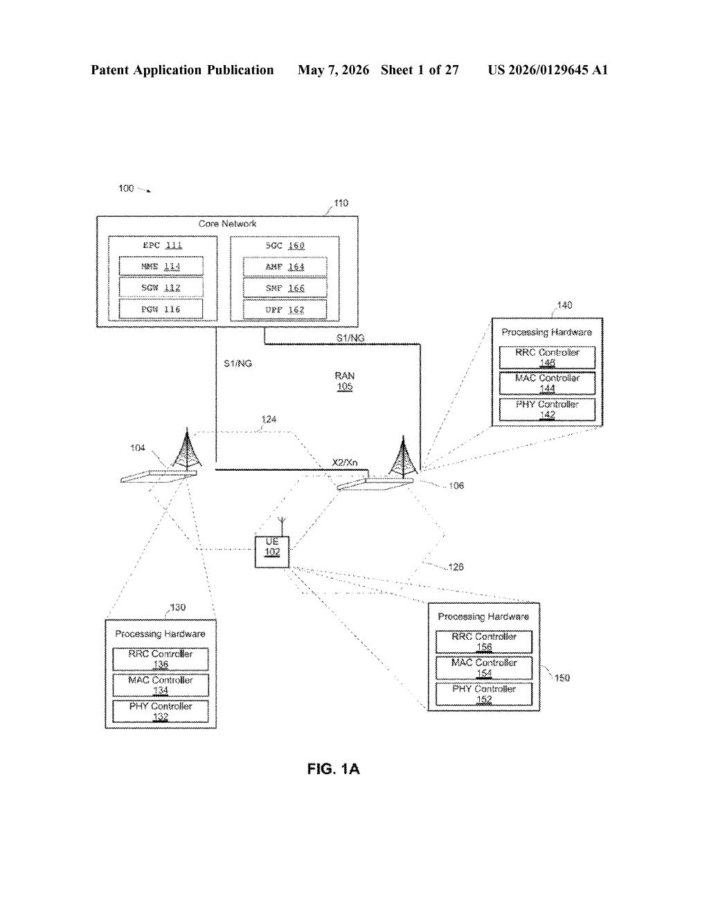 Google Patent: Smarter Uplink Scheduling for XR and Cloud Gaming — figure from US 2026/0129645 A1