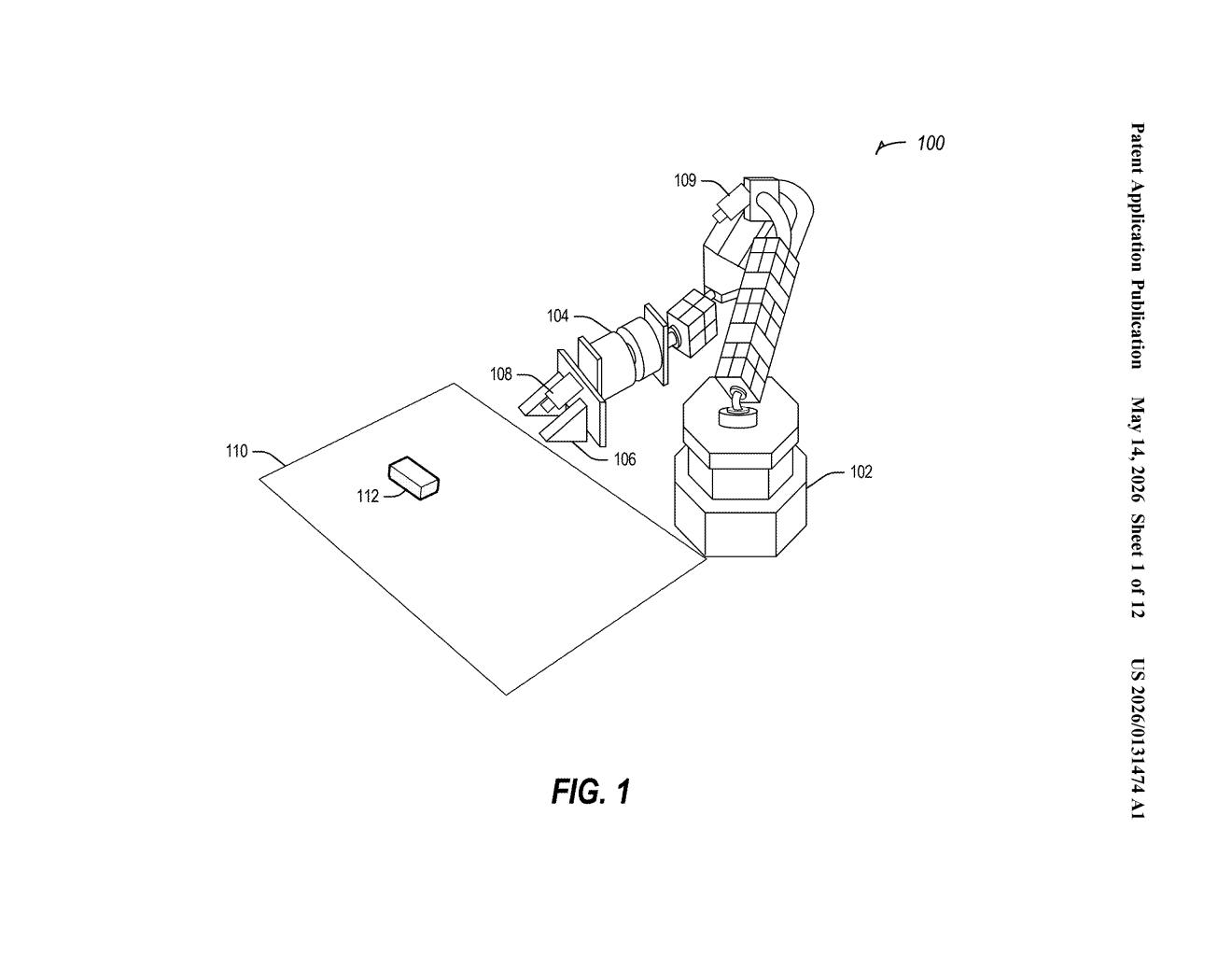 Intel Patent: AI Inpainting for Robot Visual Navigation — figure from US 2026/0131474 A1