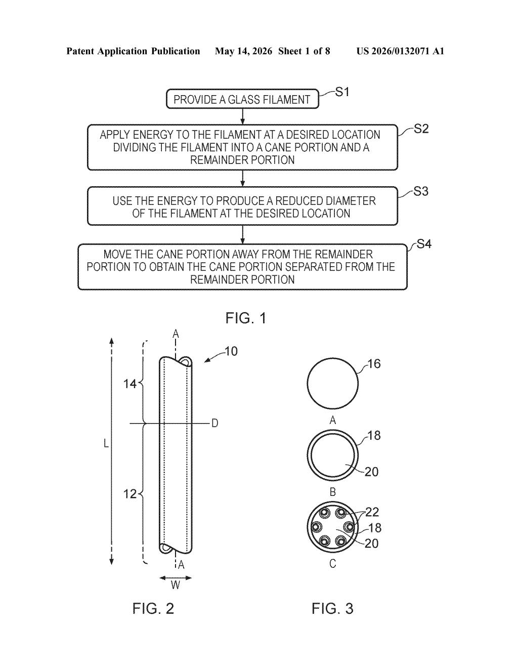 Microsoft Patent: Glass Filament Processing Method — figure from US 2026/0132071 A1