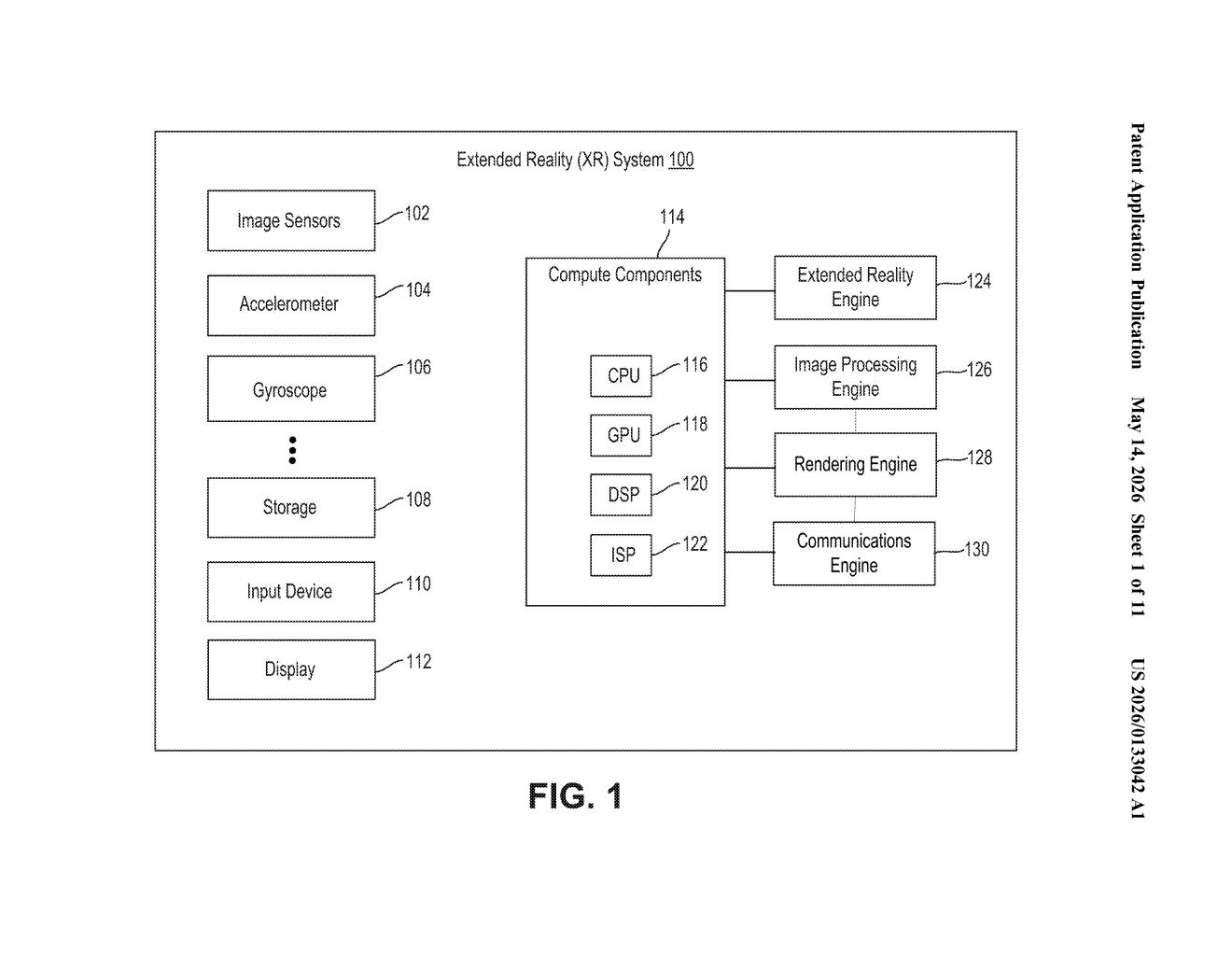 Qualcomm Patent: XR Headset Finds Devices via RF Signals — figure from US 2026/0133042 A1