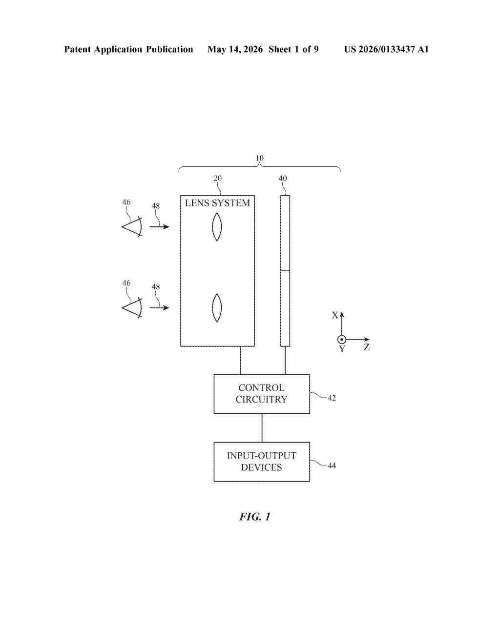 Apple Patent: HMD With Built-In Vision Correction — figure from US 2026/0133437 A1