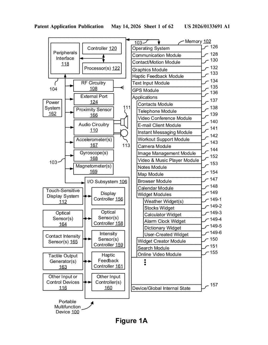 Apple Patent: Adaptive Semitransparent UI Overlays — figure from US 2026/0133691 A1