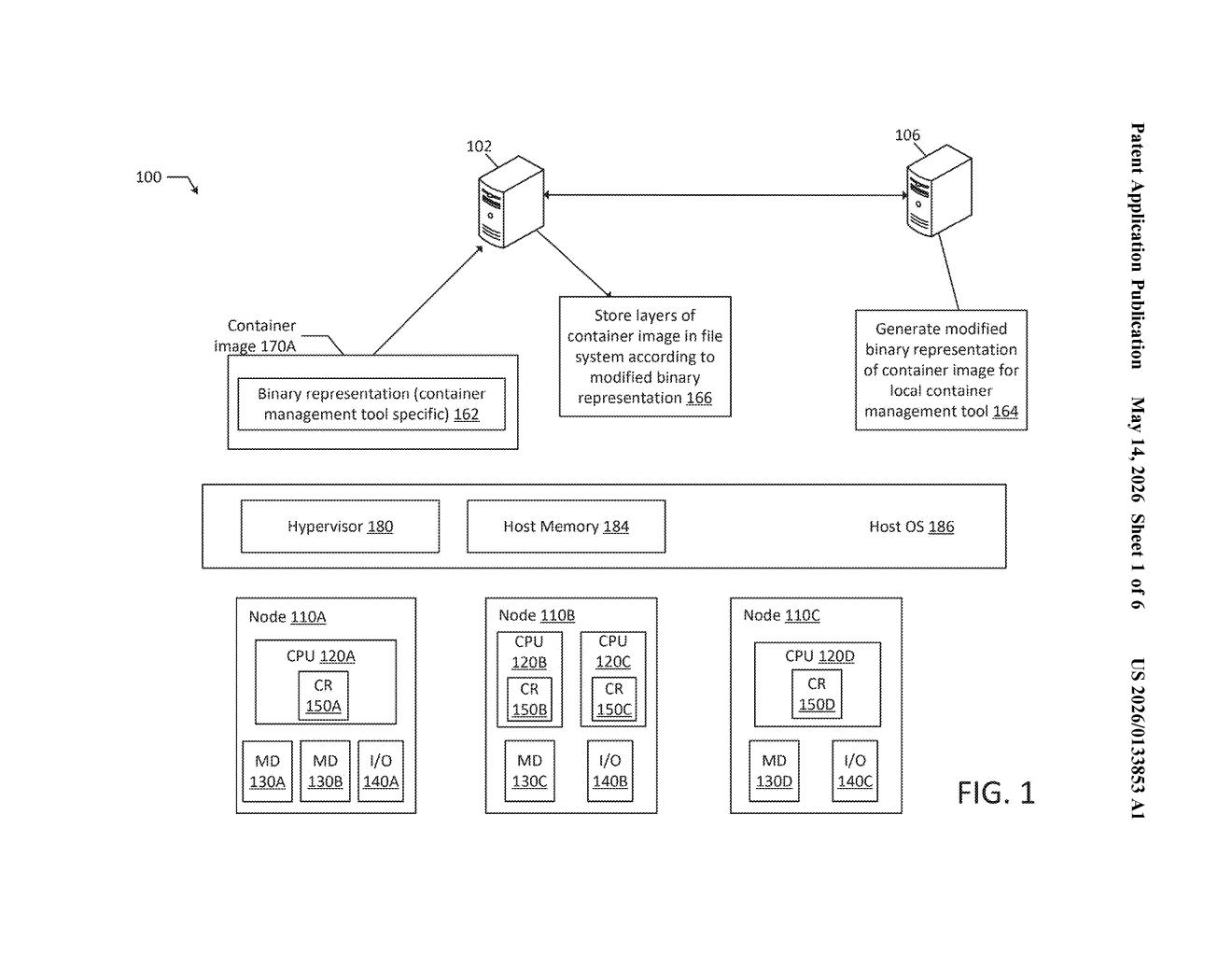 Red Hat Patent: Container Image Format Migration Explained — figure from US 2026/0133853 A1