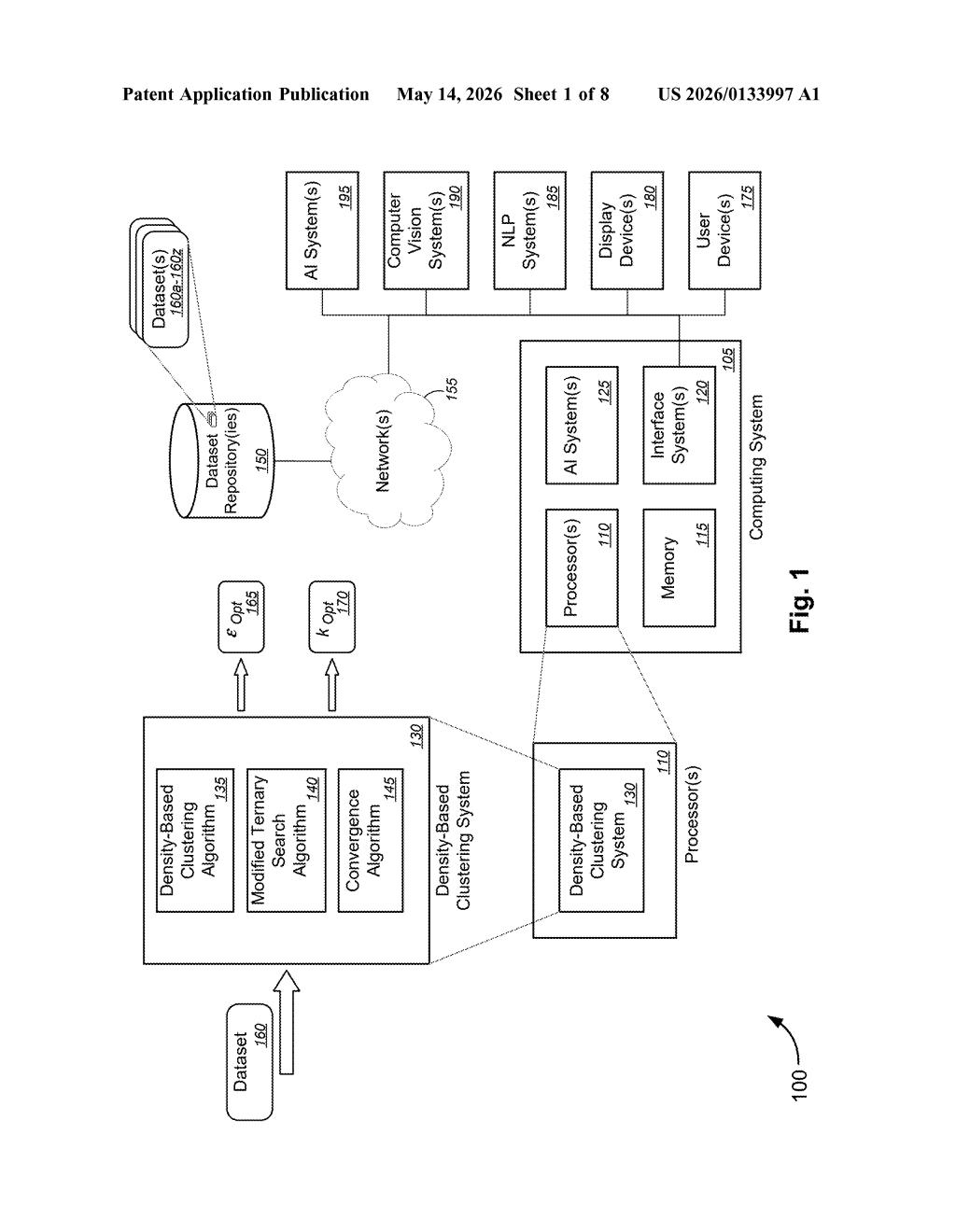 Microsoft Patent: Large-Scale Density-Based Clustering — figure from US 2026/0133997 A1