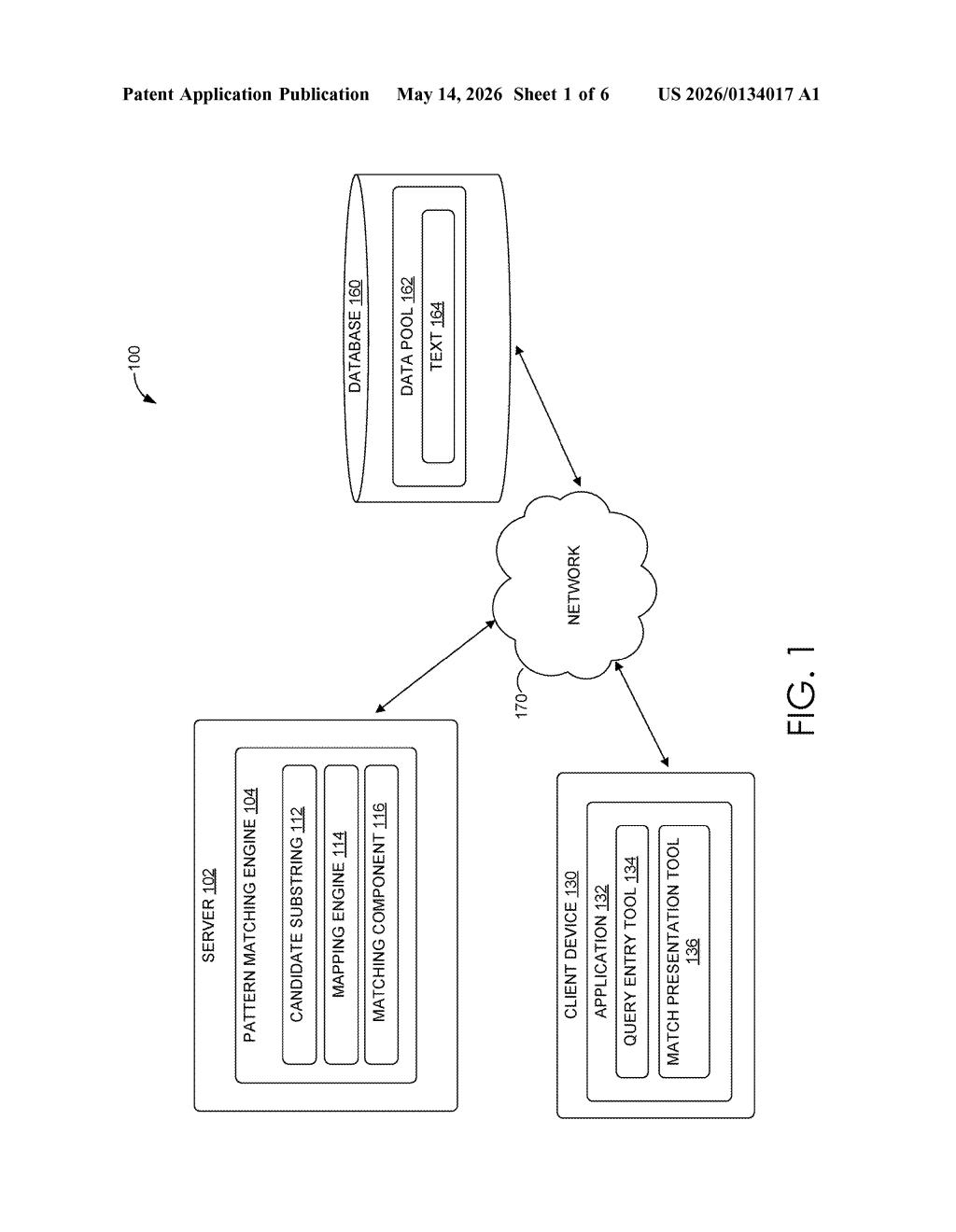 Adobe Patent: Streaming String Similarity Matching — figure from US 2026/0134017 A1