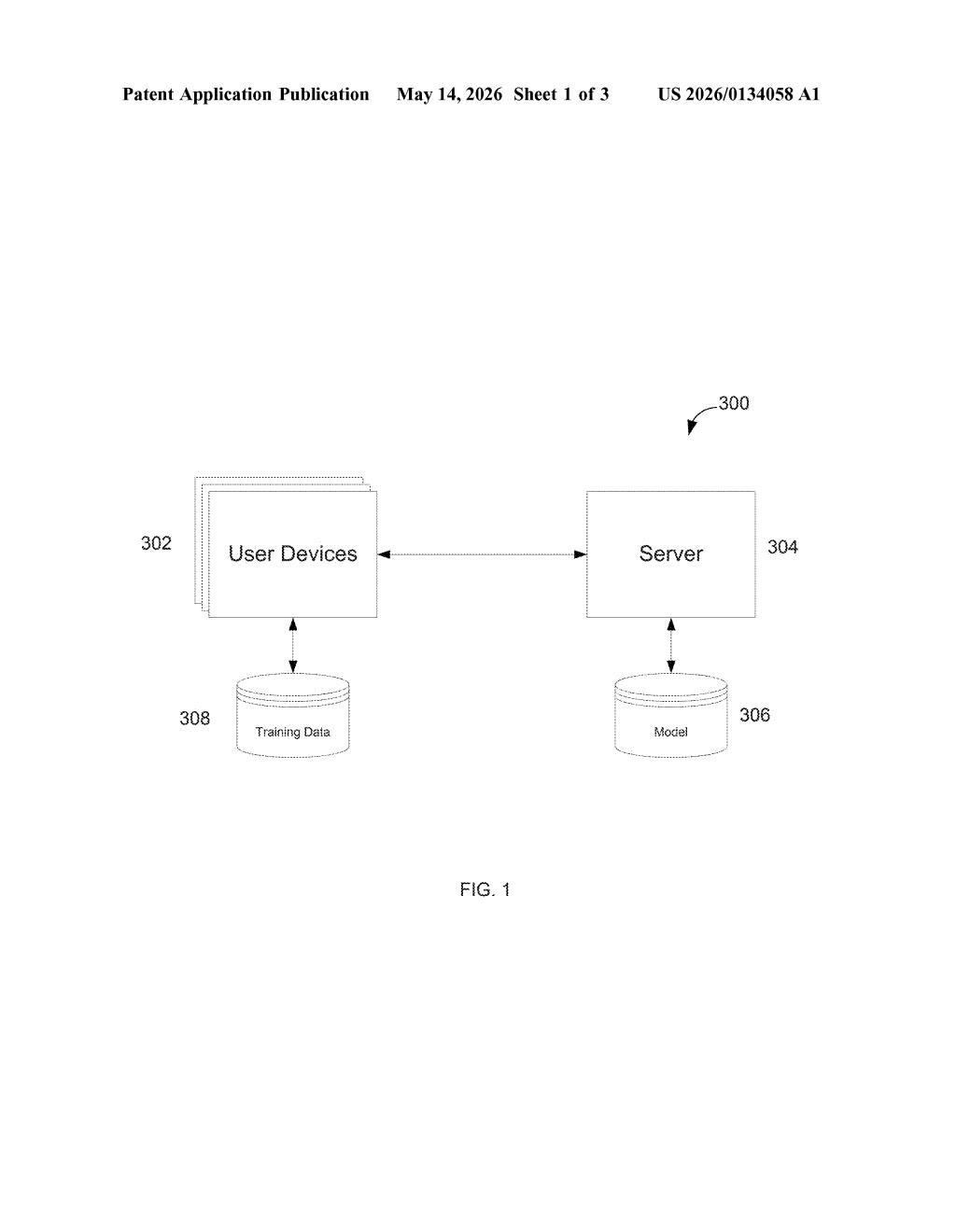 Google's Federated Learning Patent: Distributed Model Training — figure from US 2026/0134058 A1