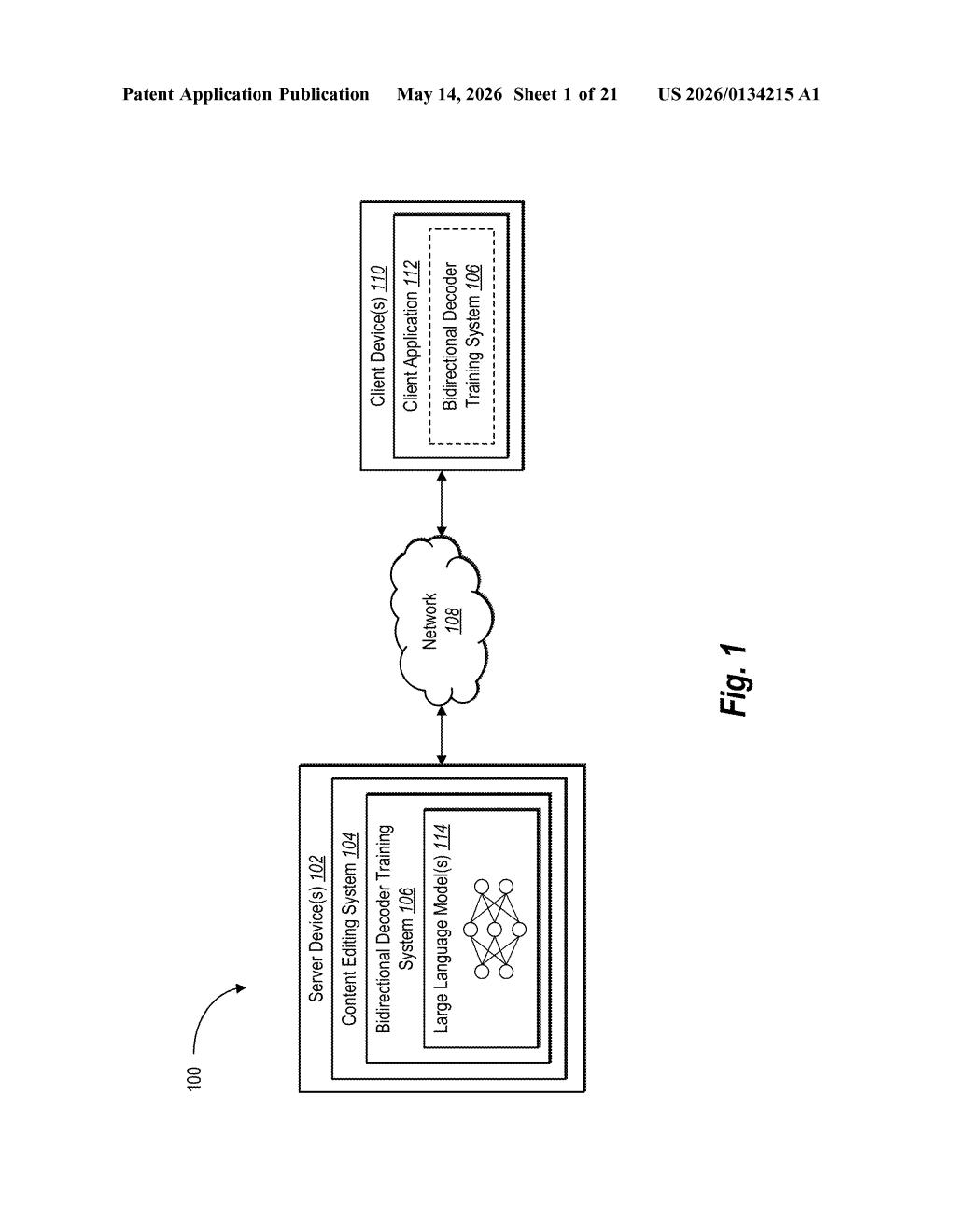 Adobe Patent: Hybrid Attention Method for Language Models — figure from US 2026/0134215 A1