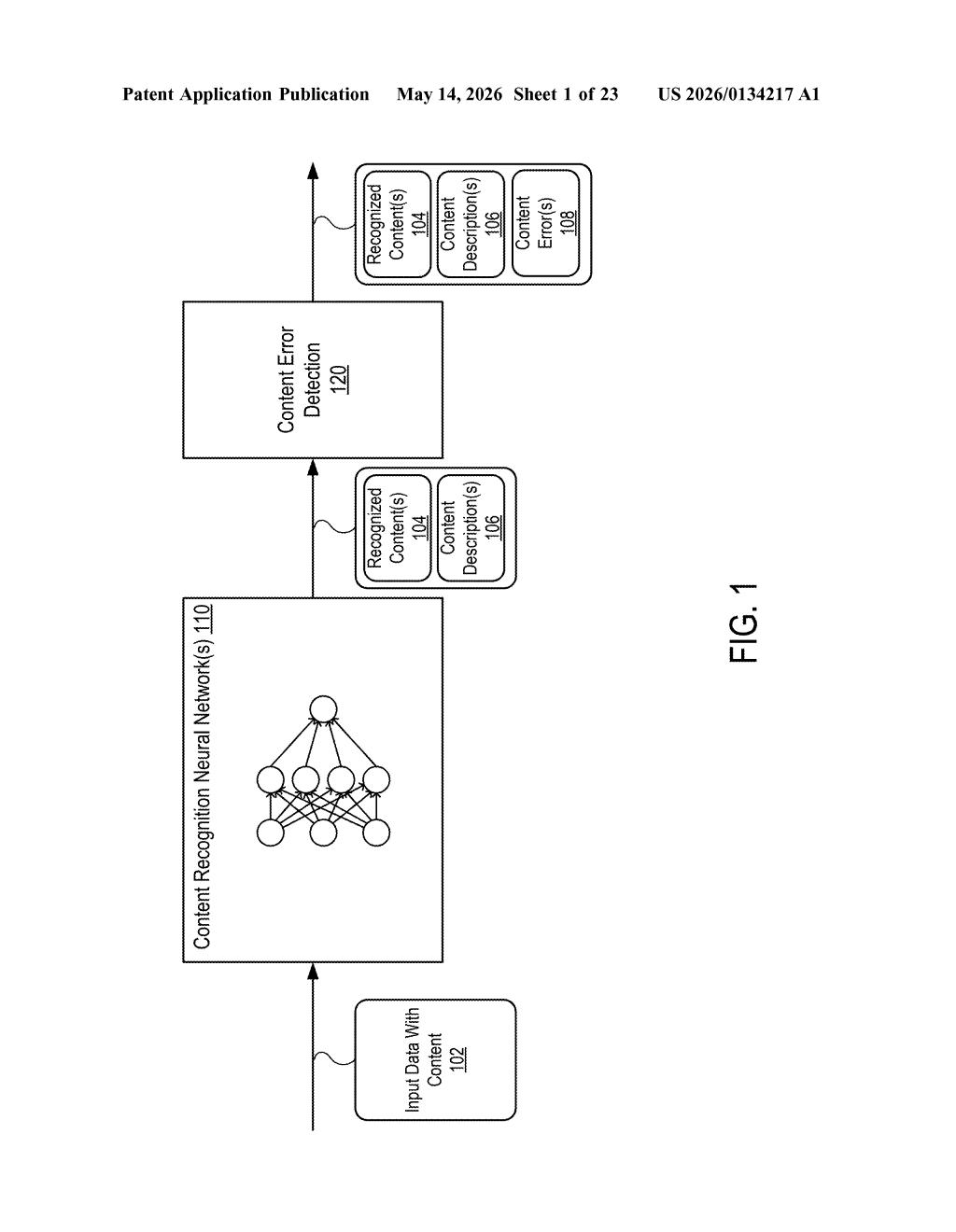 Nvidia Patent: Neural Net Error Detection in OCR — figure from US 2026/0134217 A1