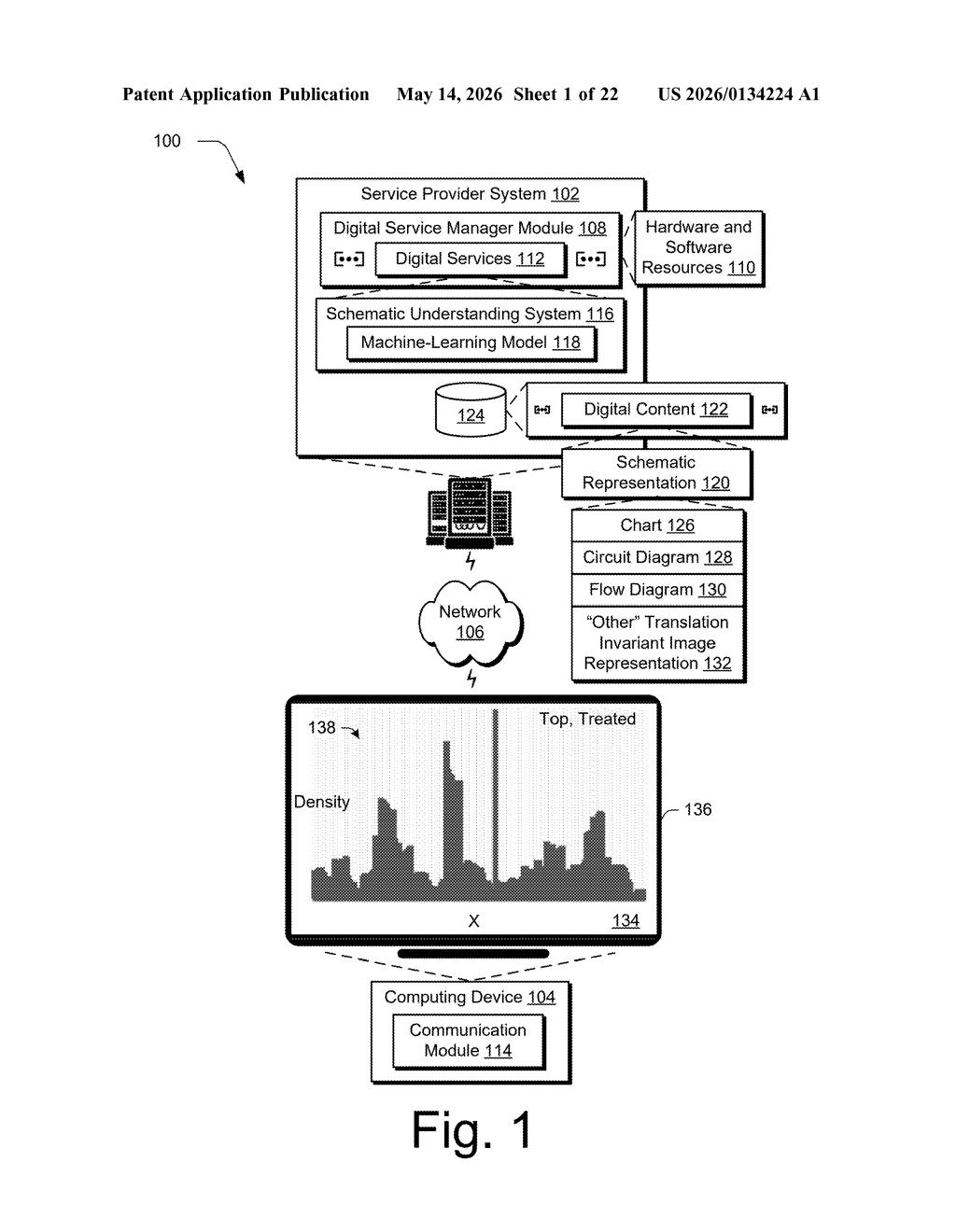 Adobe Patent: ML-Powered Schematic Diagram Understanding — figure from US 2026/0134224 A1