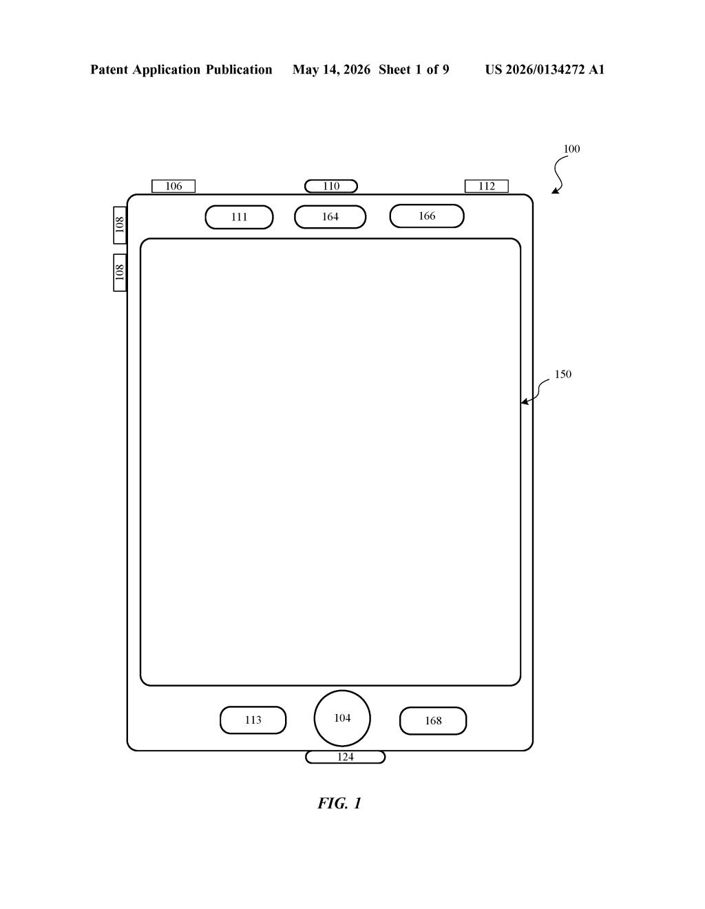 Apple Patent: Memory-Efficient Neural Network Streaming — figure from US 2026/0134272 A1