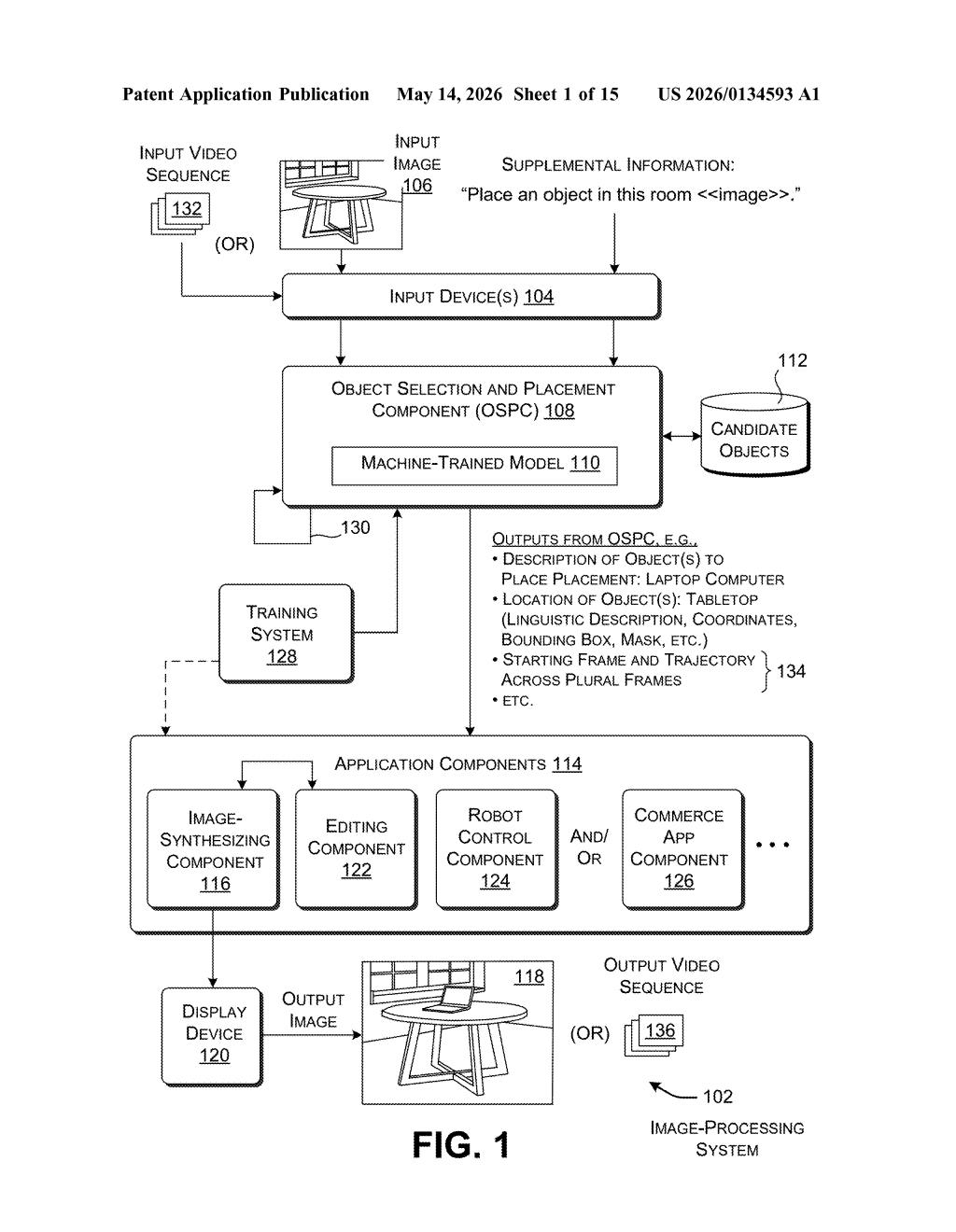 Microsoft Patent: AI That Decides What to Add to Images — figure from US 2026/0134593 A1