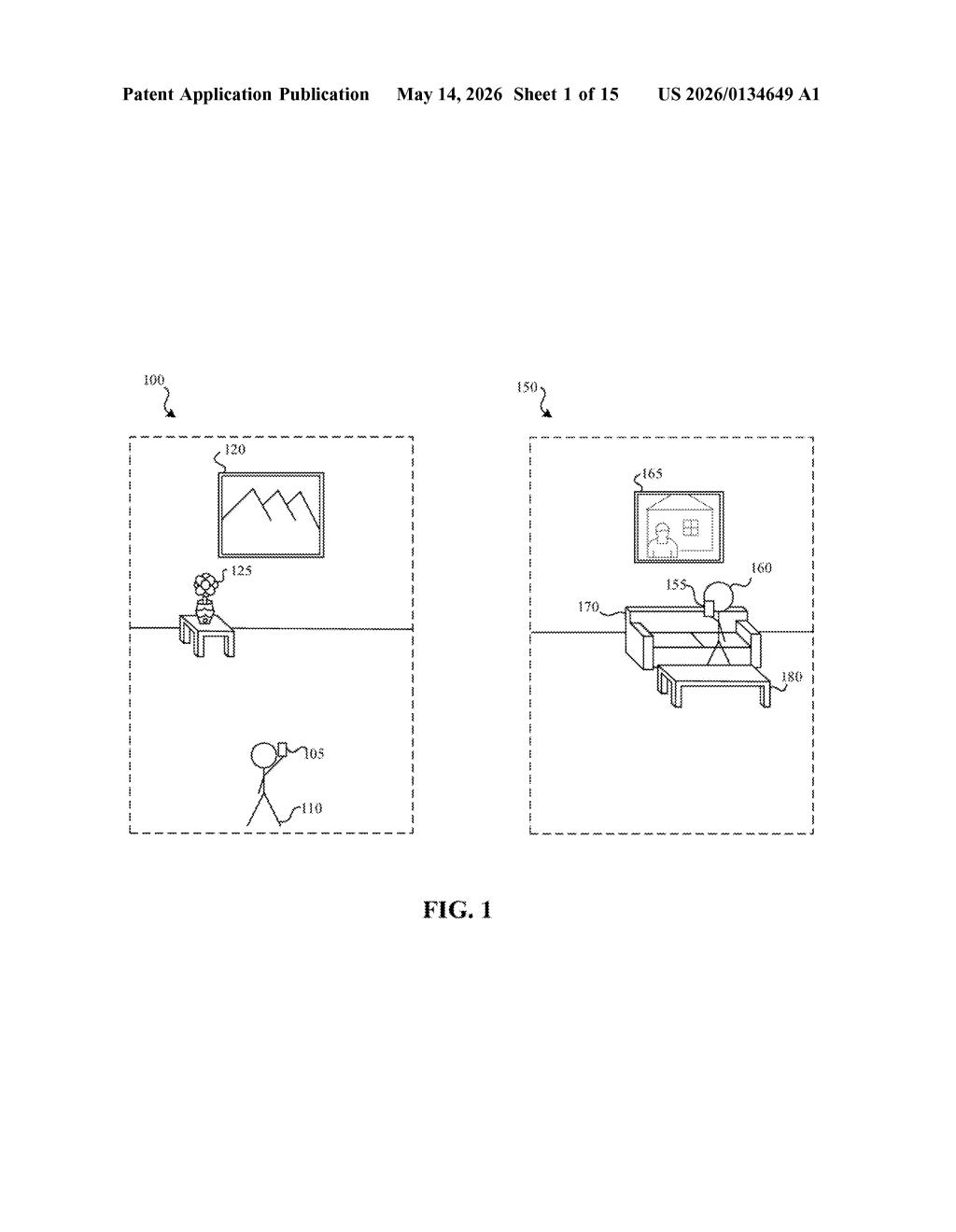 Apple Patent: Context-Based Avatar Quality in Video Calls — figure from US 2026/0134649 A1