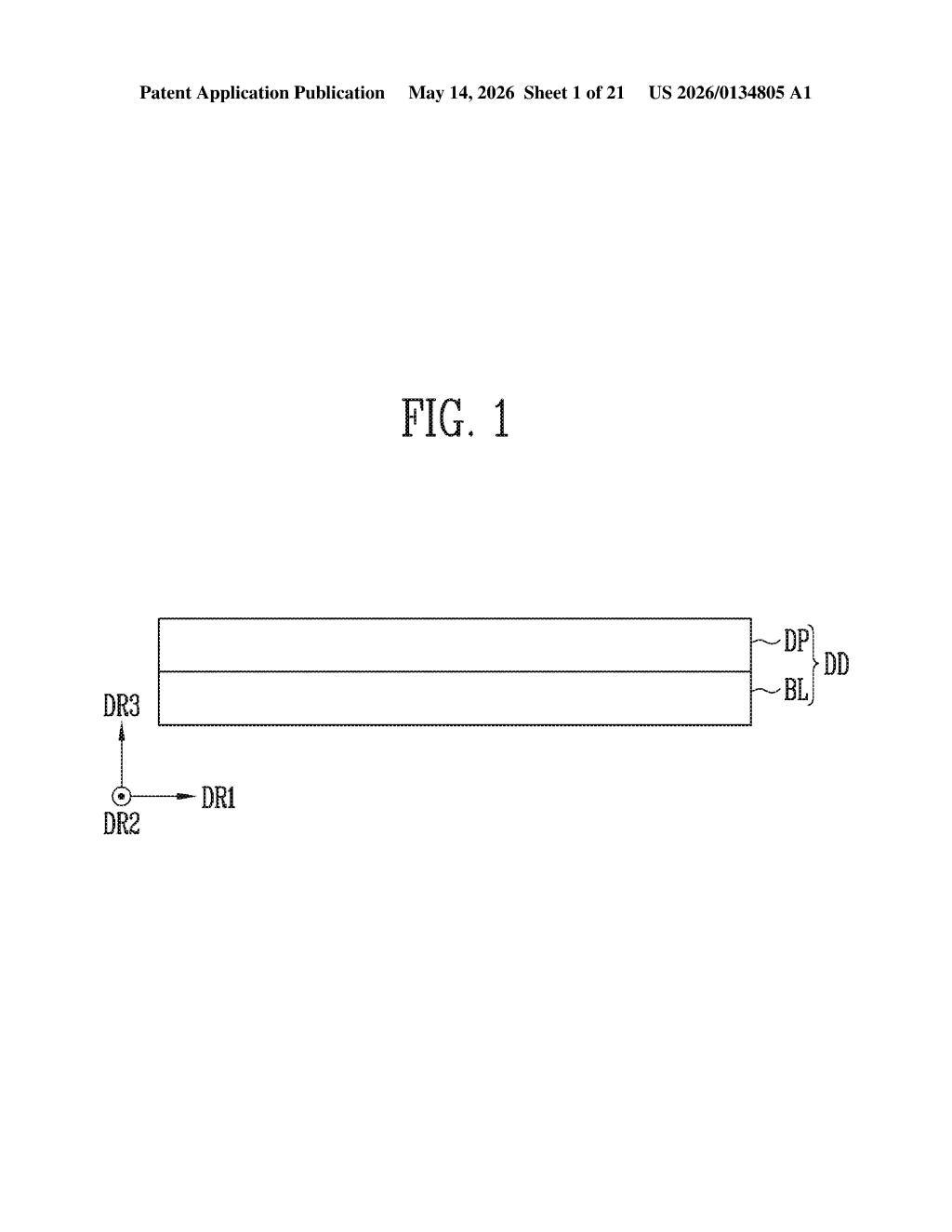 Samsung Patent: Display Failure Detection Method — figure from US 2026/0134805 A1