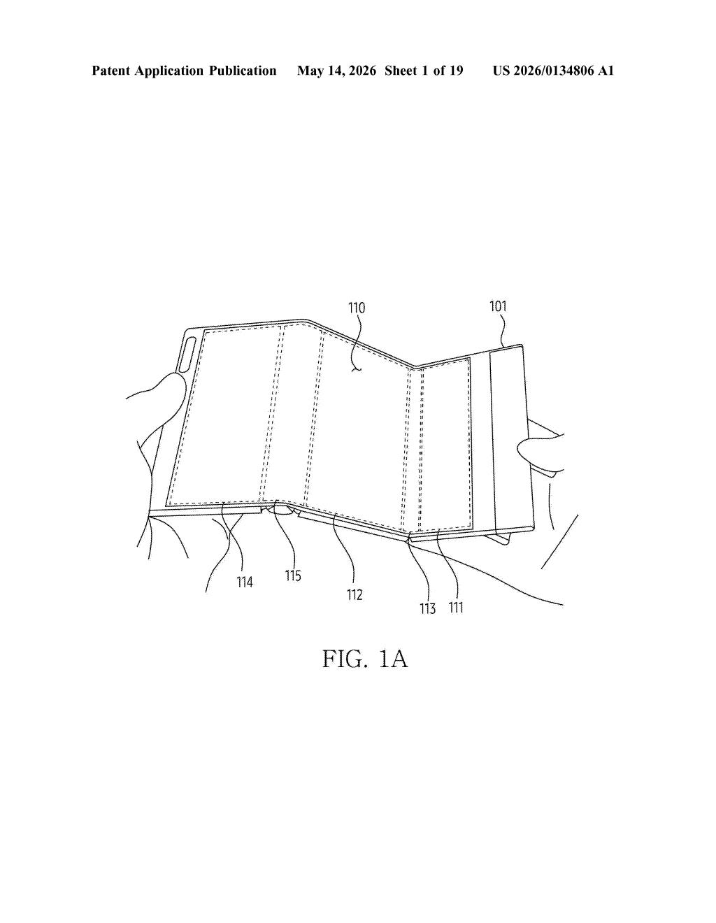 Samsung Patent: Display Panel with Built-In Pressure Sensing — figure from US 2026/0134806 A1