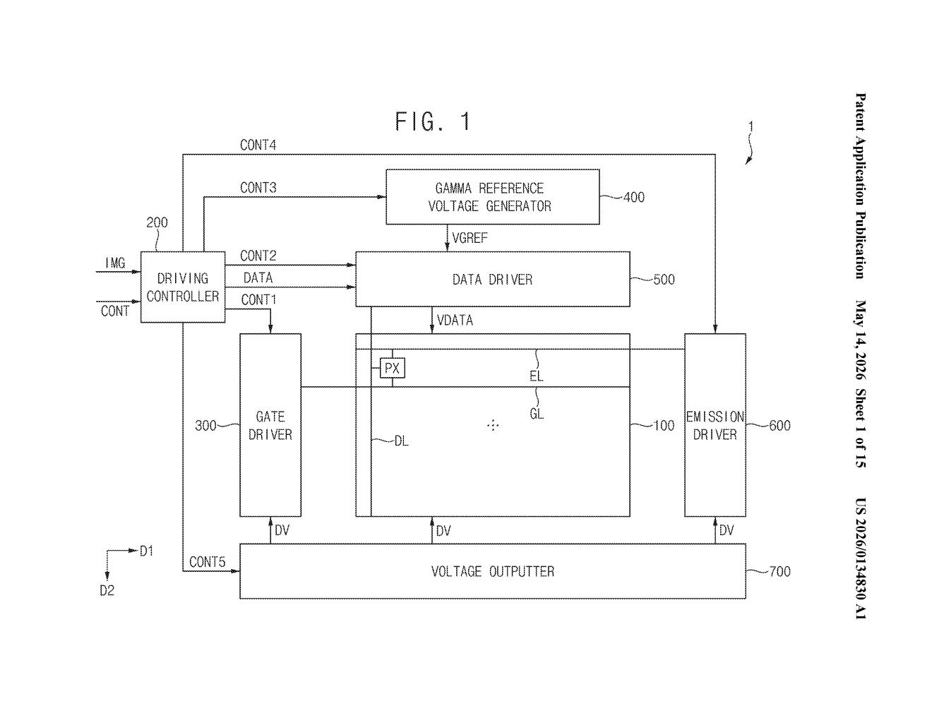 Samsung Patent: Adaptive Gate Voltage for Variable Refresh Displays — figure from US 2026/0134830 A1