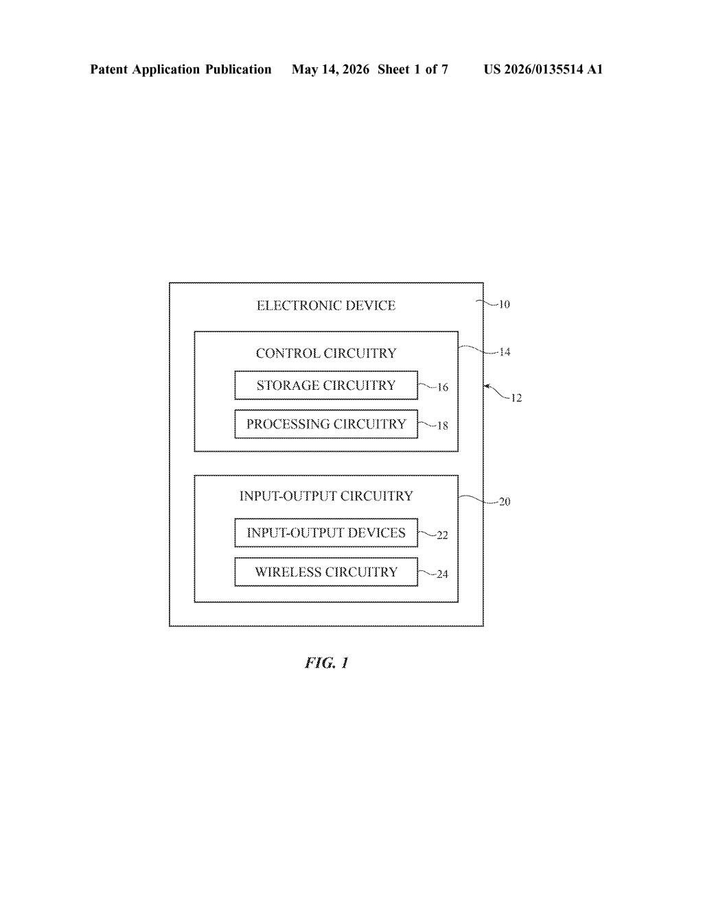 Apple Patent: Transformer-Based Oscillator Filter for Wireless Chips — figure from US 2026/0135514 A1