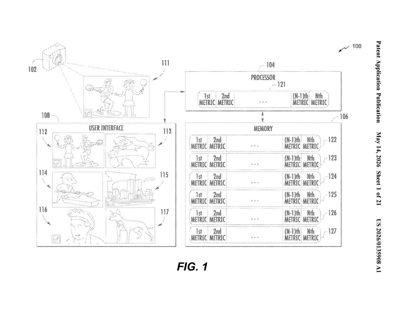 Qualcomm Patent: Auto-Grouping Videos for Easy Sharing — figure from US 2026/0135908 A1