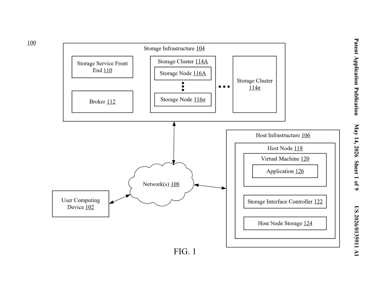 Microsoft Patent: NVMe Network Storage Acceleration — figure from US 2026/0135911 A1