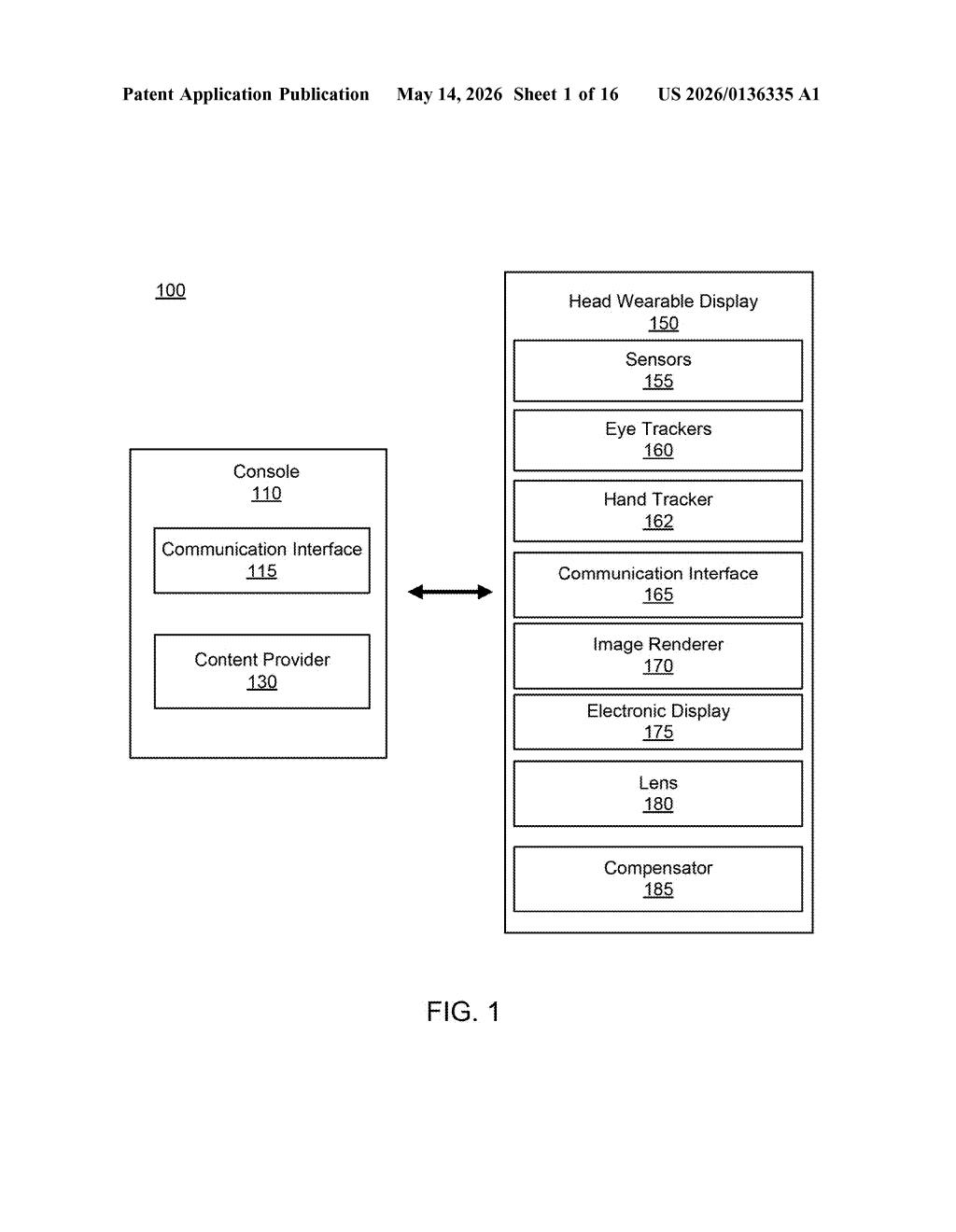 Meta Patent: Decentralized Group Audio for AR Headsets — figure from US 2026/0136335 A1