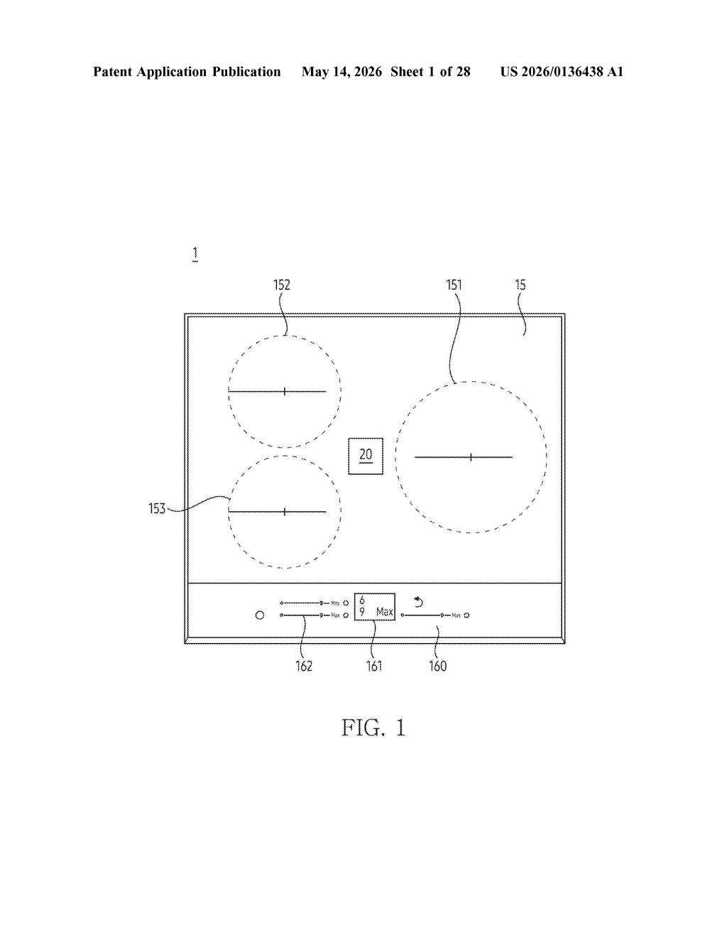 Samsung Patent: Induction Cooktop That Detects Boiling — figure from US 2026/0136438 A1