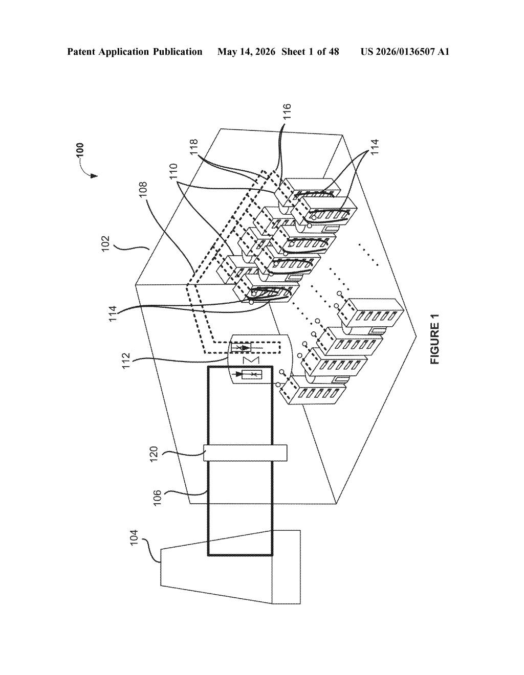 Nvidia Patent: Two-Phase Refrigerant Datacenter Cooling — figure from US 2026/0136507 A1