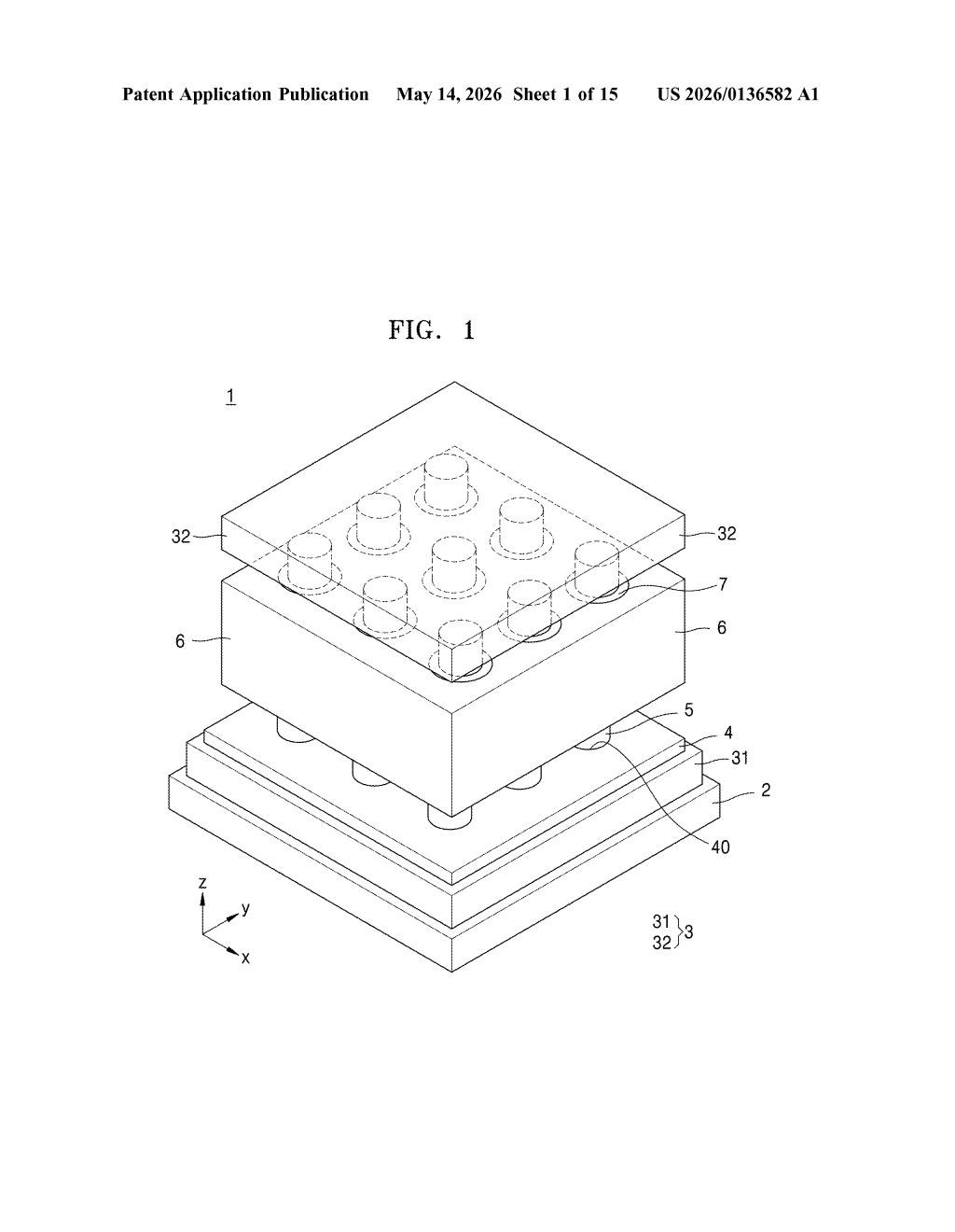Samsung Patent: Vertical TMD Transistor Architecture — figure from US 2026/0136582 A1