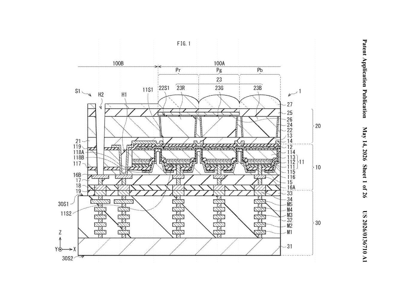 Sony Patent: Lattice-Matched Growth Substrate for micro-LED Displays — figure from US 2026/0136710 A1