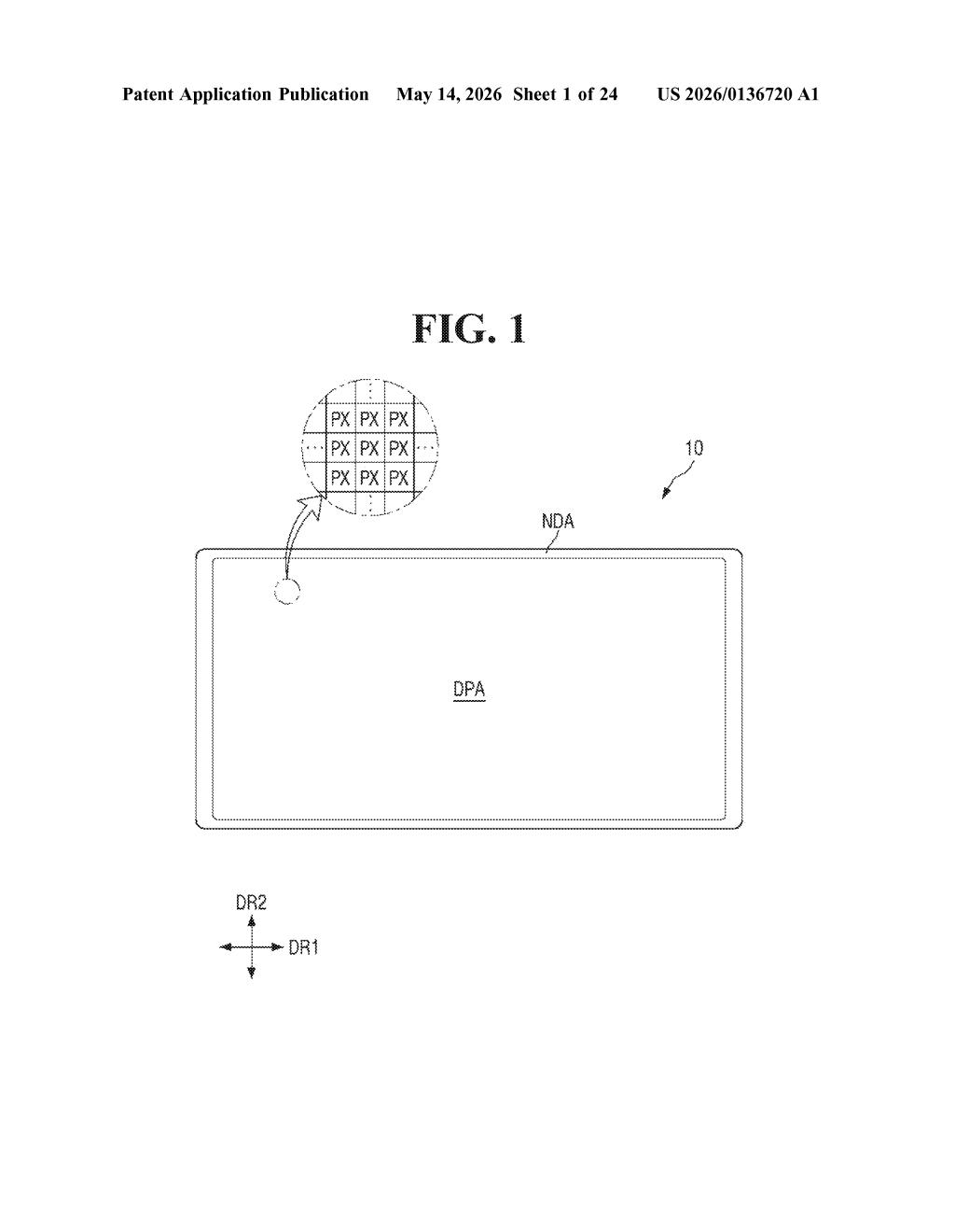 Samsung Patent: Nano LED Shell Layer for Displays — figure from US 2026/0136720 A1