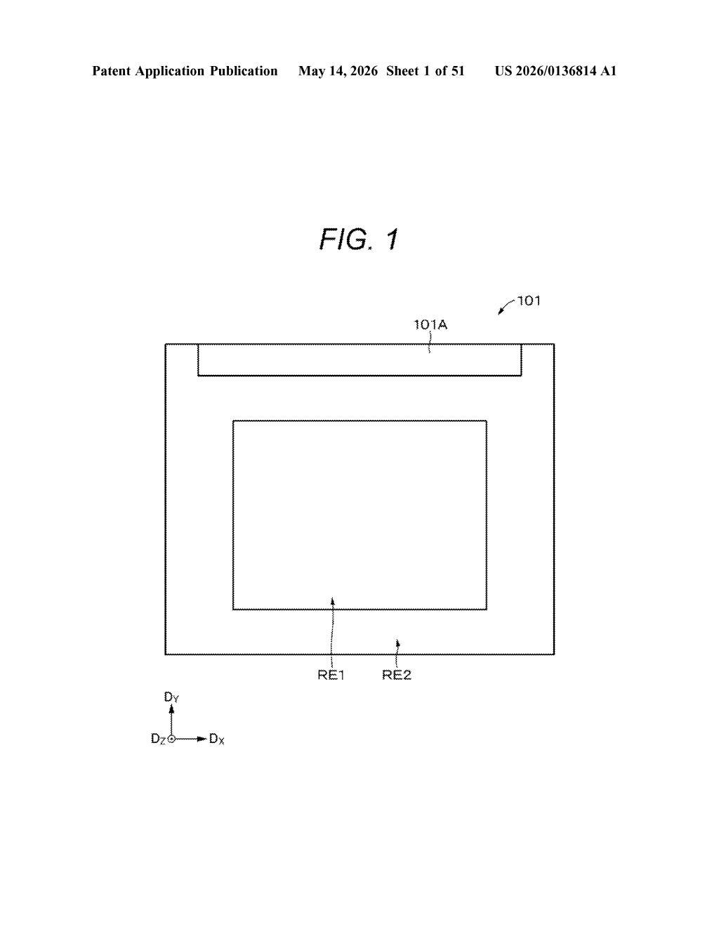 Sony Patent: Metamaterial Layer Boosts Display Luminance — figure from US 2026/0136814 A1