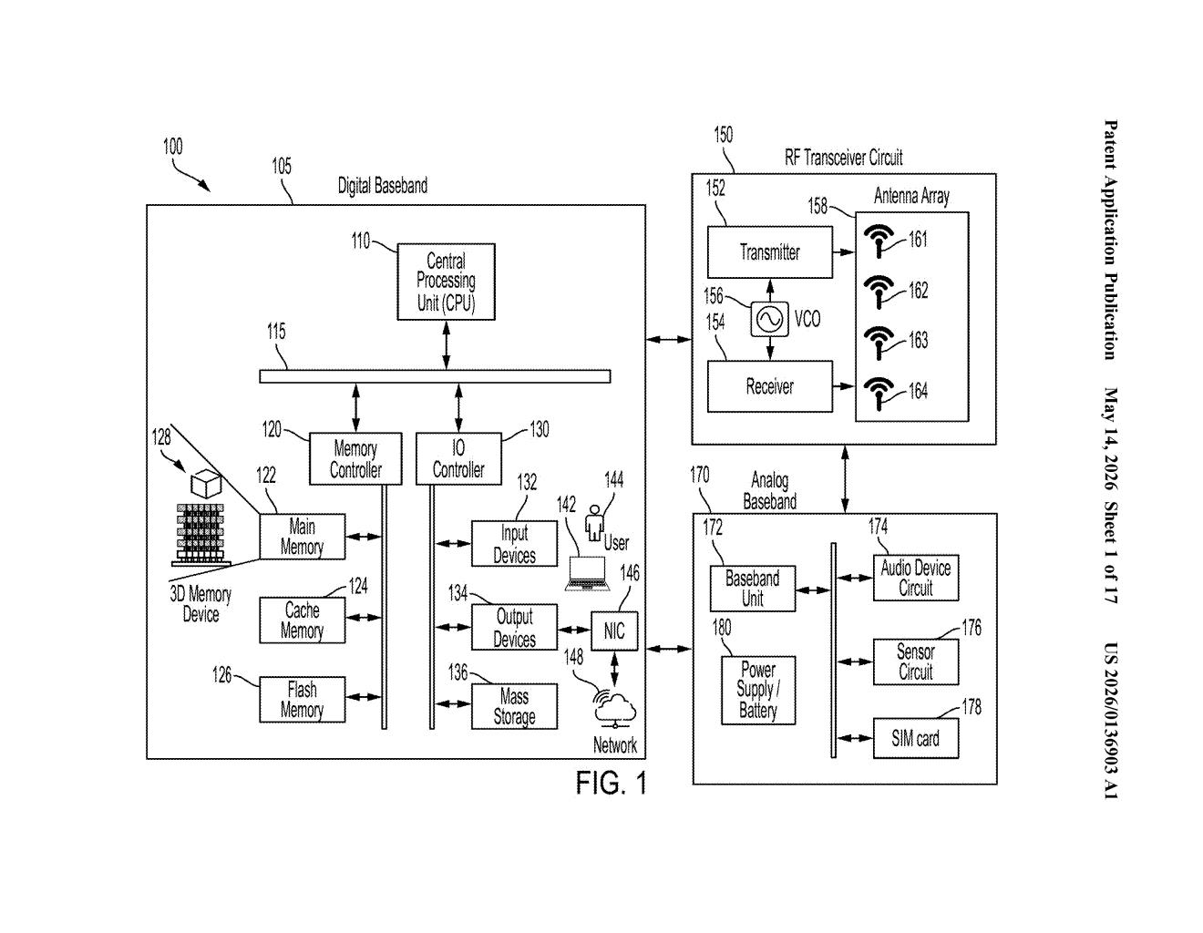 Samsung Patent: 3D Memory Wordline Contact Pad Design — figure from US 2026/0136903 A1