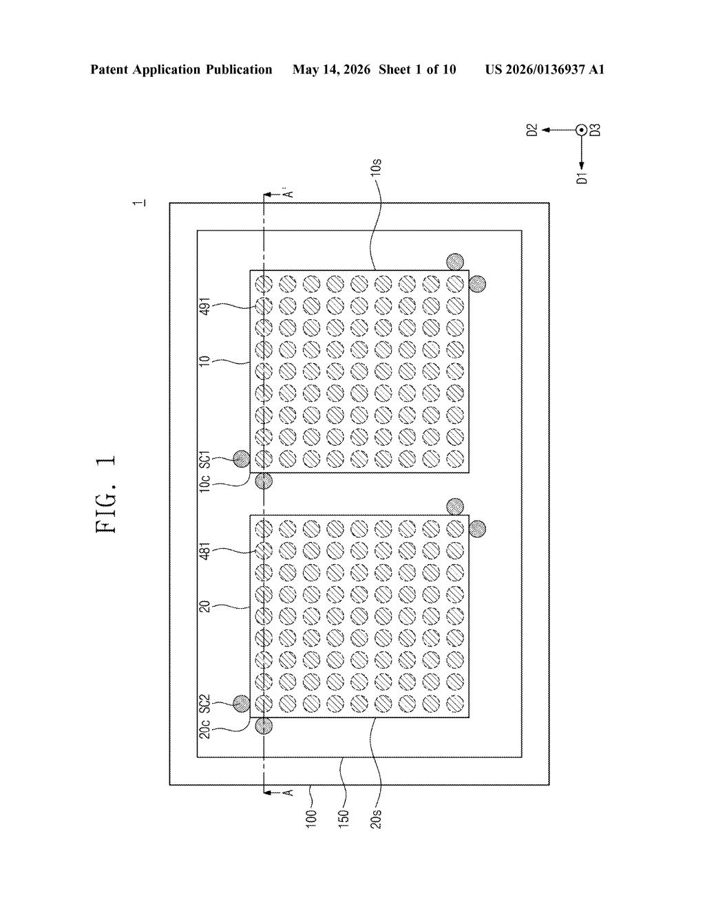 Samsung Patent: Semiconductor Package Shielding Structure — figure from US 2026/0136937 A1