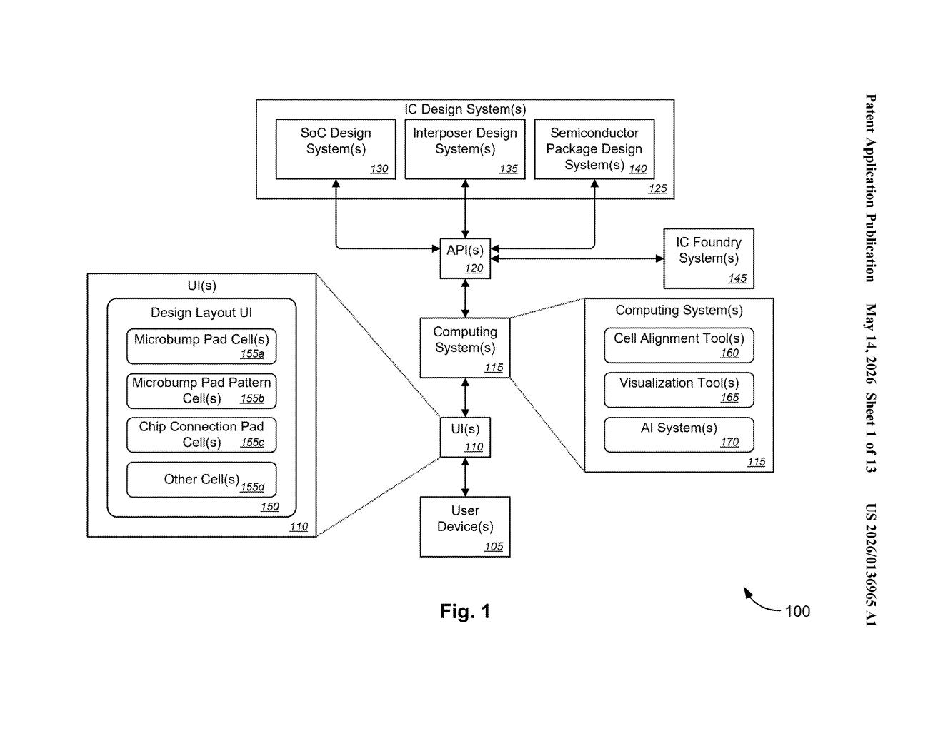 Microsoft Patent: Automated Interposer Layout Design Tool — figure from US 2026/0136965 A1