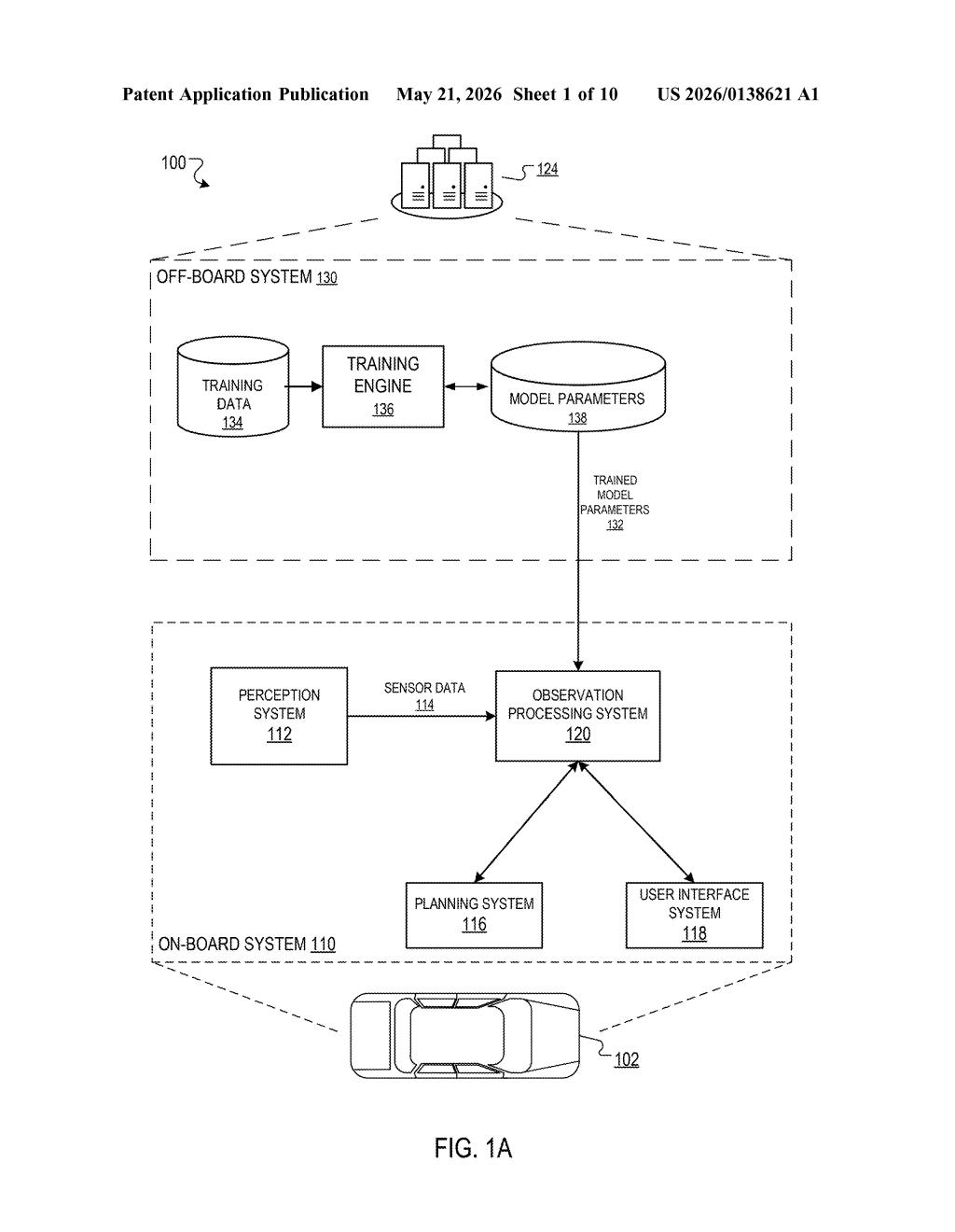 Waymo Patent: On-Board Vision Language Models for Cars — figure from US 2026/0138621 A1